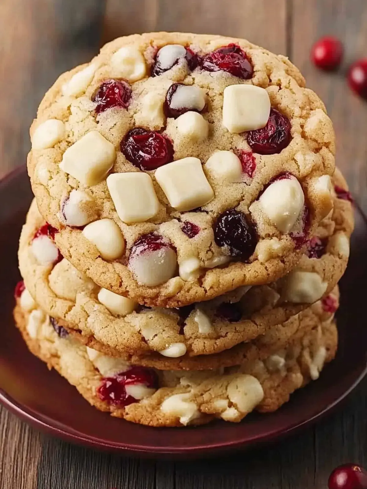 Soft White Chocolate Cranberry Cookies for Cozy Holidays 3 White Chocolate Cranberry Cookies