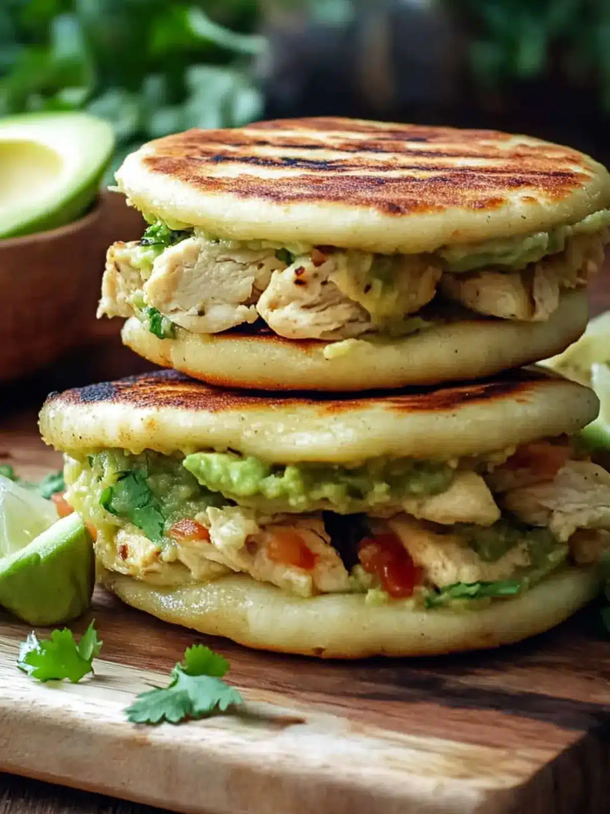 Venezuelan Arepas with Chicken and Avocado You'll Crave Daily 2 Venezuelan Arepas with Chicken and Avocado