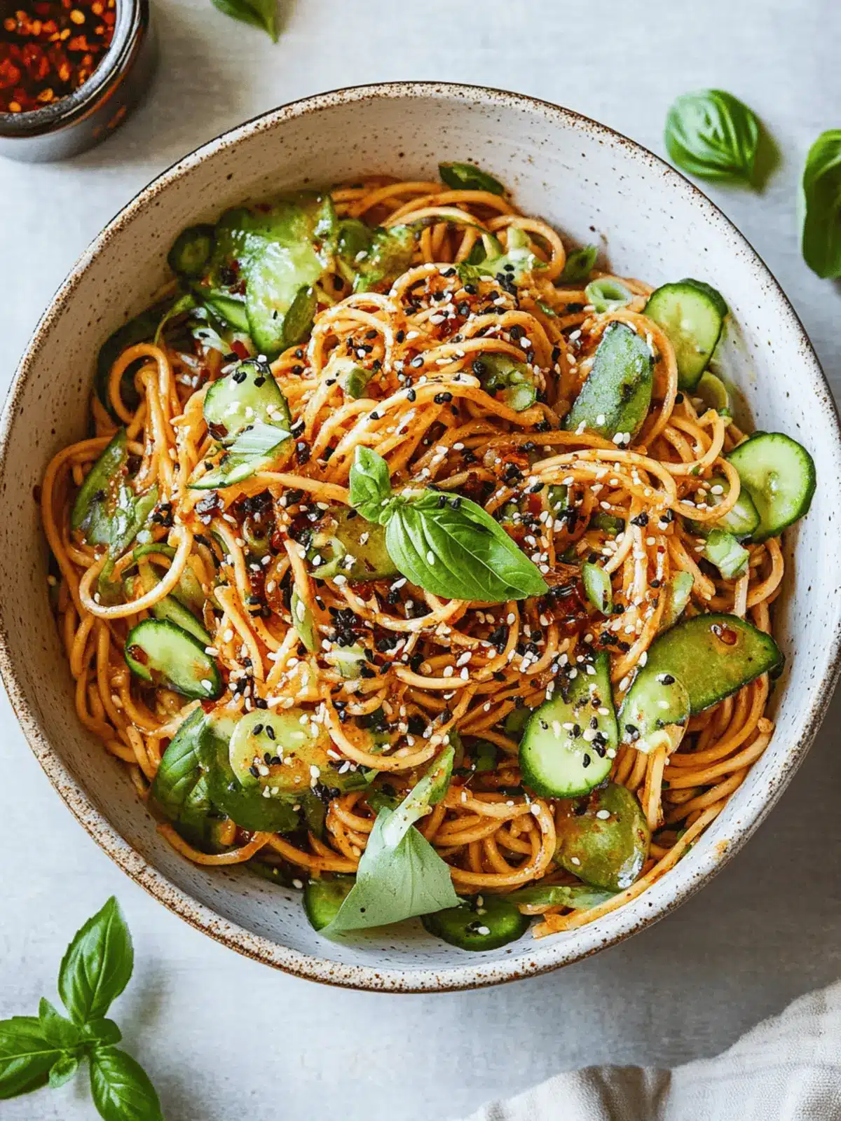 Refreshing Spicy Cold Noodle Salad Perfect for Summer Days 4 Spicy Cold Noodle Salad