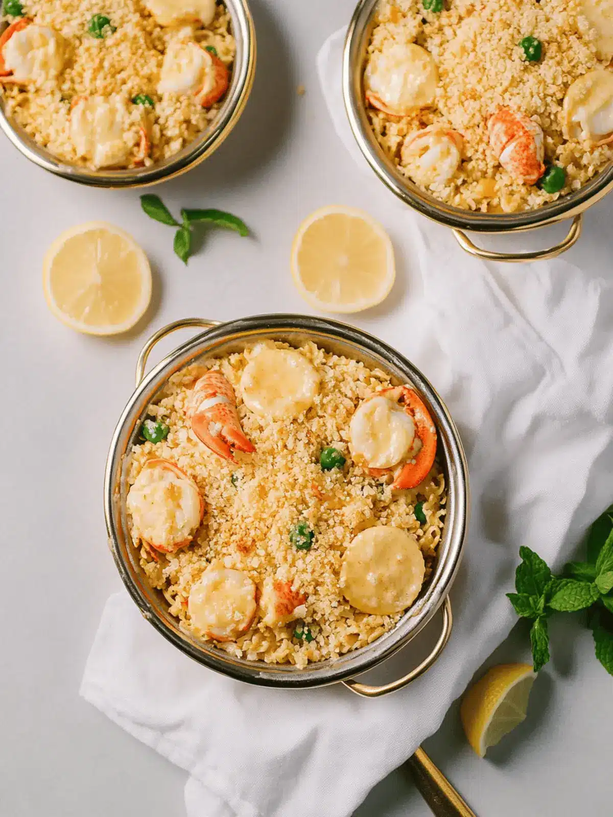 Savory Lobster Casserole with Buttery Ritz Topping Bliss 3 Lobster Casserole with Buttery Ritz Topping