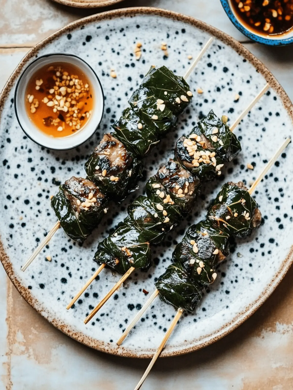 Vietnamese Grilled Beef Wrapped in Betel Leaves B² L¡ Lá»t Joy 3 Vietnamese Grilled Beef Wrapped in Betel Leaves B² L¡ Lá»t