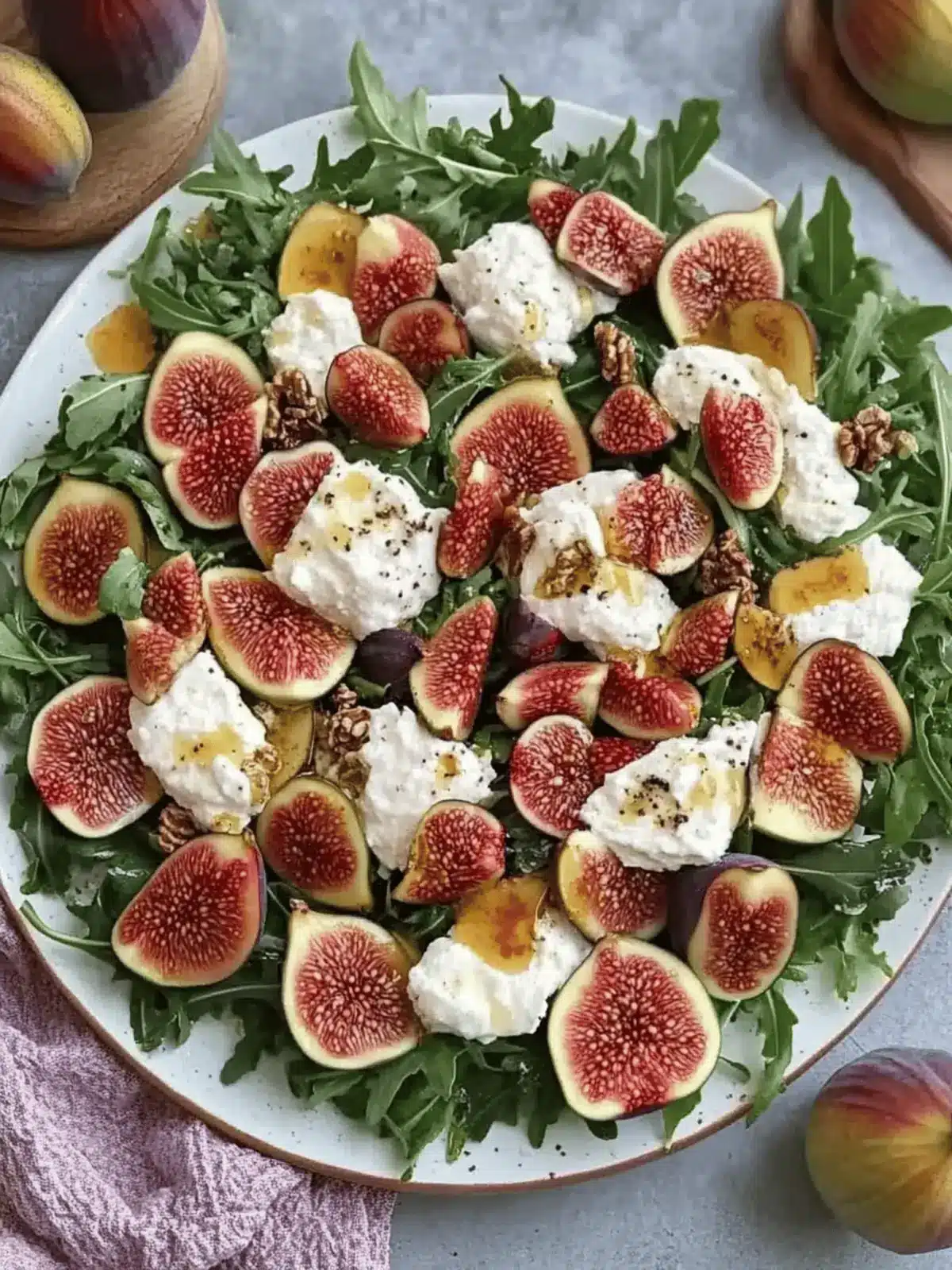 Irresistible Fig & Arugula Fall Burrata Salad That Dazzles 3 Fig & Arugula Fall Burrata Salad