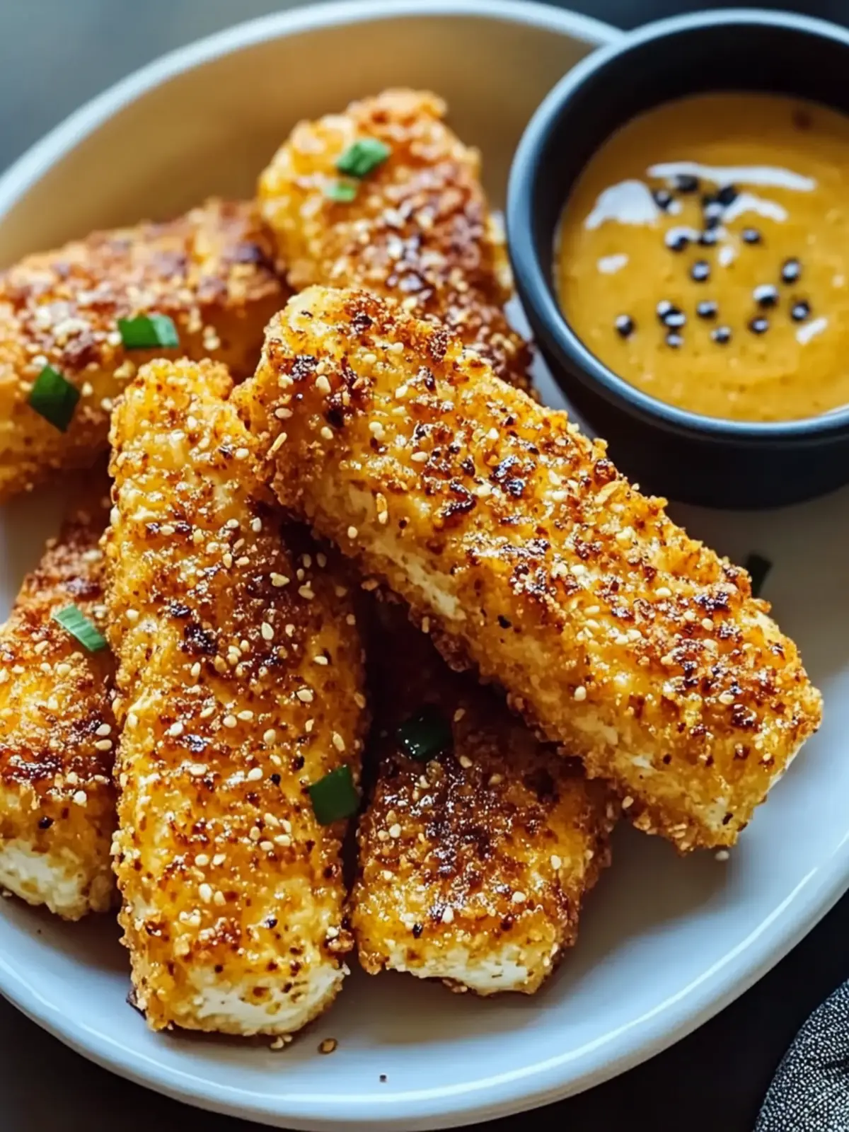 Crispy Baked Honey Mustard Tofu Tenders for Guilt-Free Snacking 4 Crispy Baked Honey Mustard Tofu Tenders