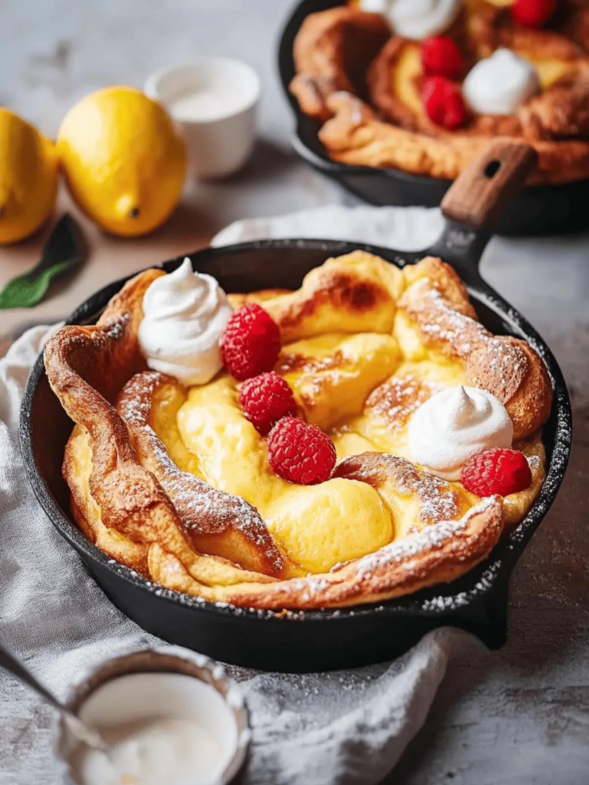 Delight in Easy Lemon and Vanilla Dutch Baby Pancake Perfection 4 Easy Lemon and Vanilla Dutch Baby Pancake