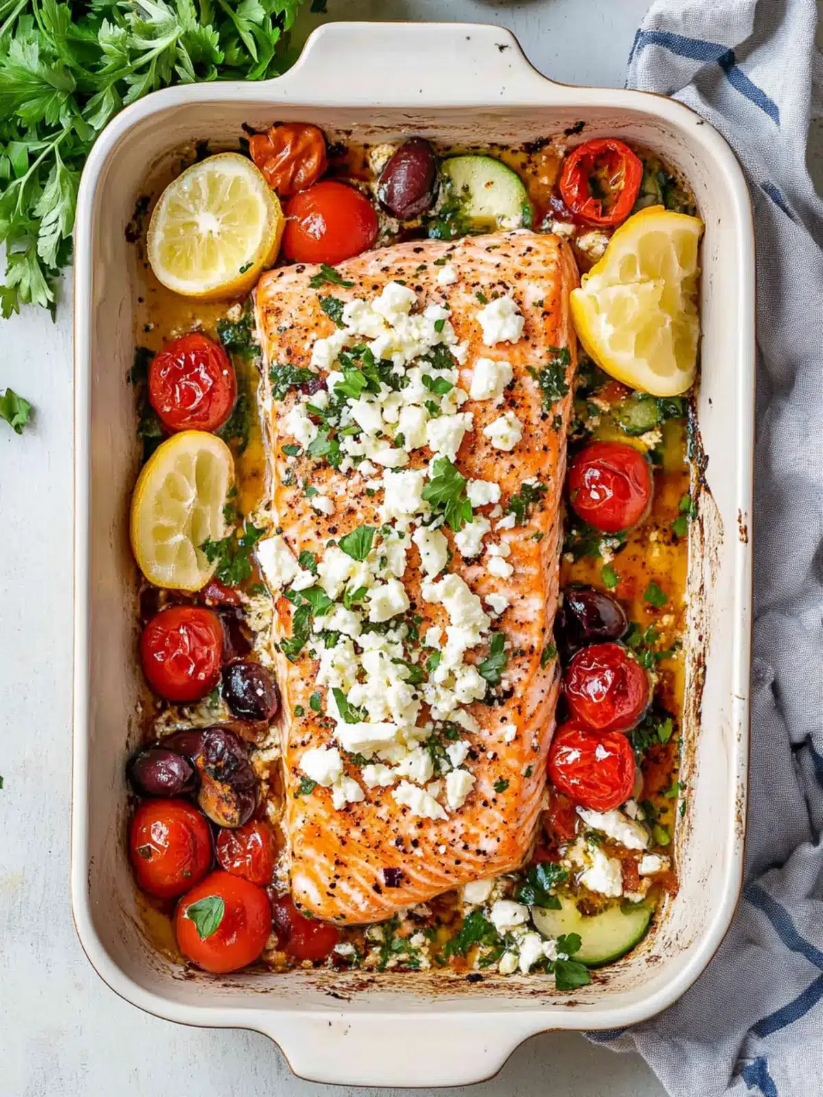 Delicious Baked Feta Salmon Ready in Just 20 Minutes 3 Baked Feta Salmon
