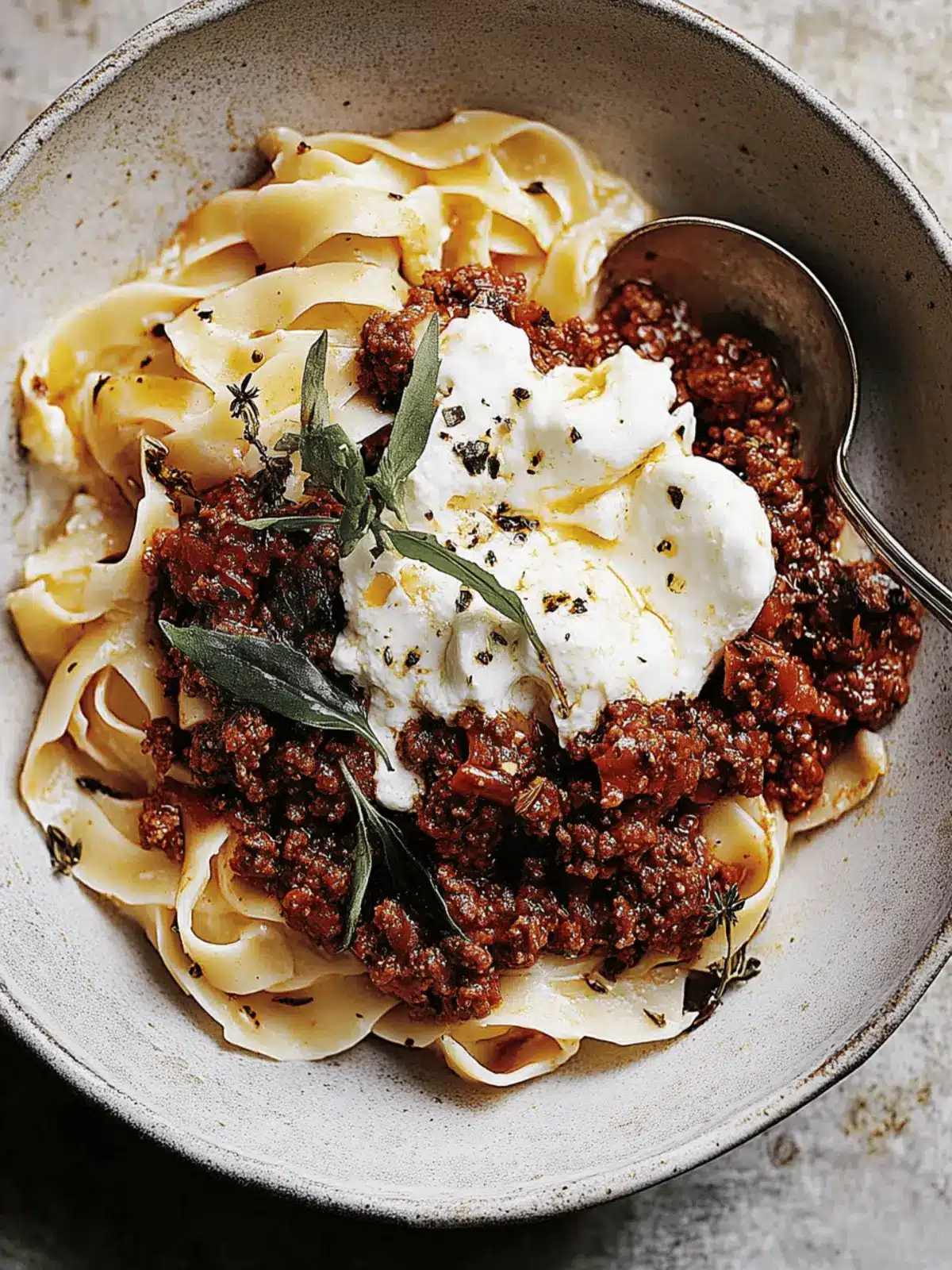 Quick Chorizo Bolognese with Buffalo Mozzarella Bliss 2 Chorizo Bolognese with Buffalo Mozzarella
