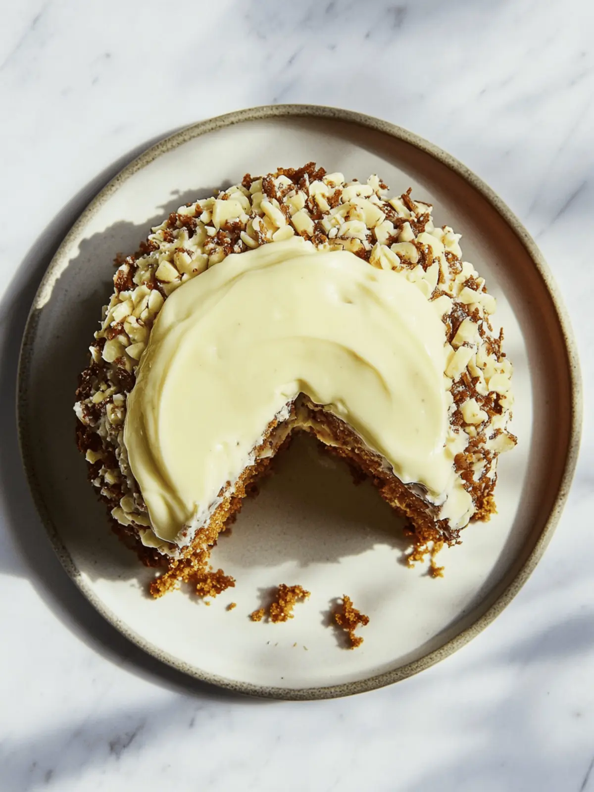 Delicious Carrot Cake with Cream Cheese Frosting for ONE 3 Carrot Cake with Cream Cheese Frosting for ONE