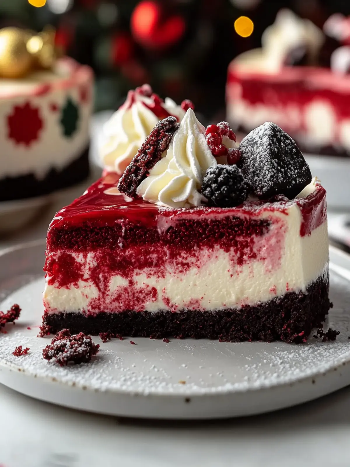 Christmas Red Velvet Cheesecake That Everyone Will Love 2 Christmas Red Velvet Cheesecake