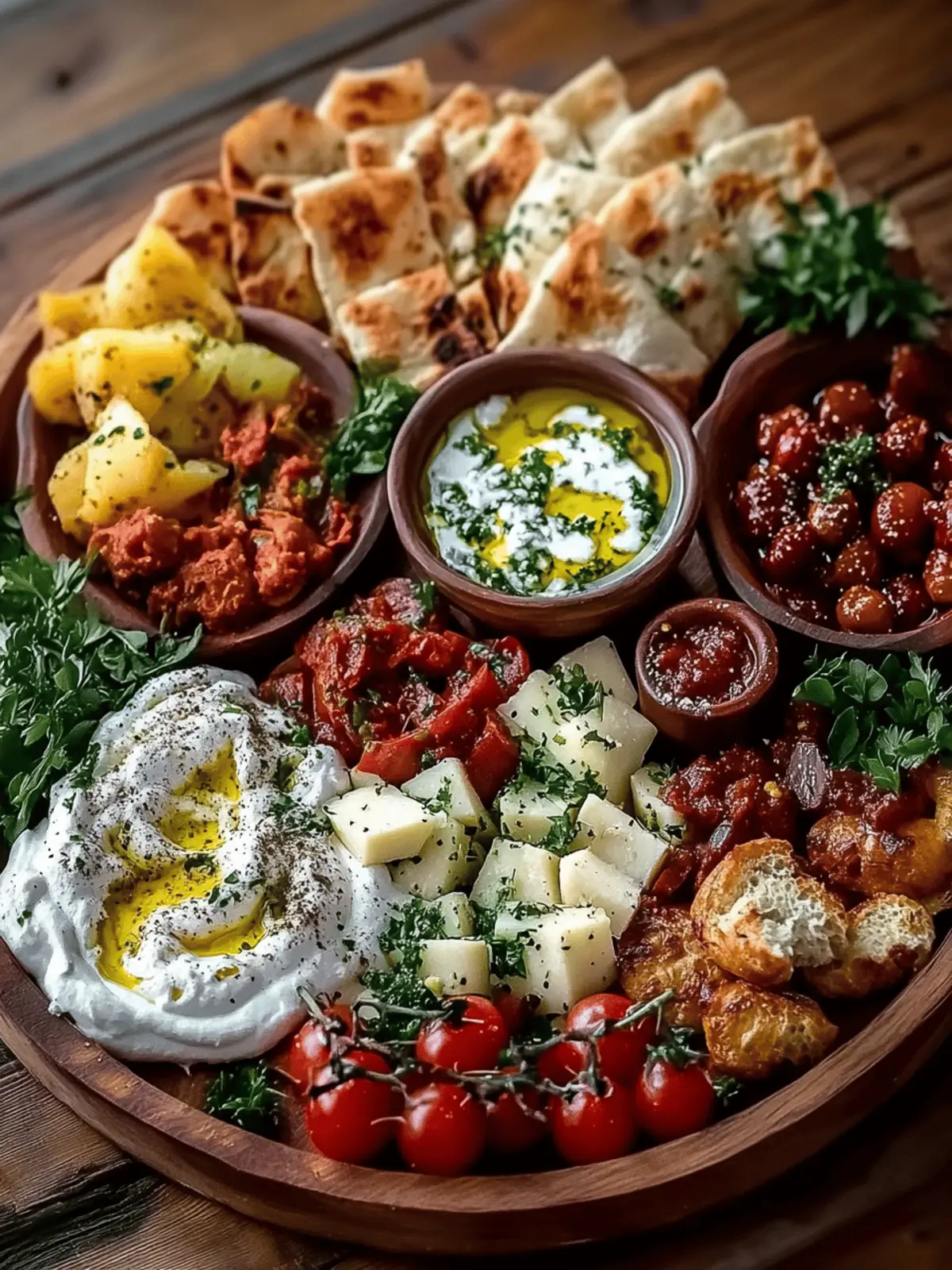 Colorful Mediterranean Mezze Tapas Platter for Easy Sharing 2 Mediterranean Mezze Tapas Platter
