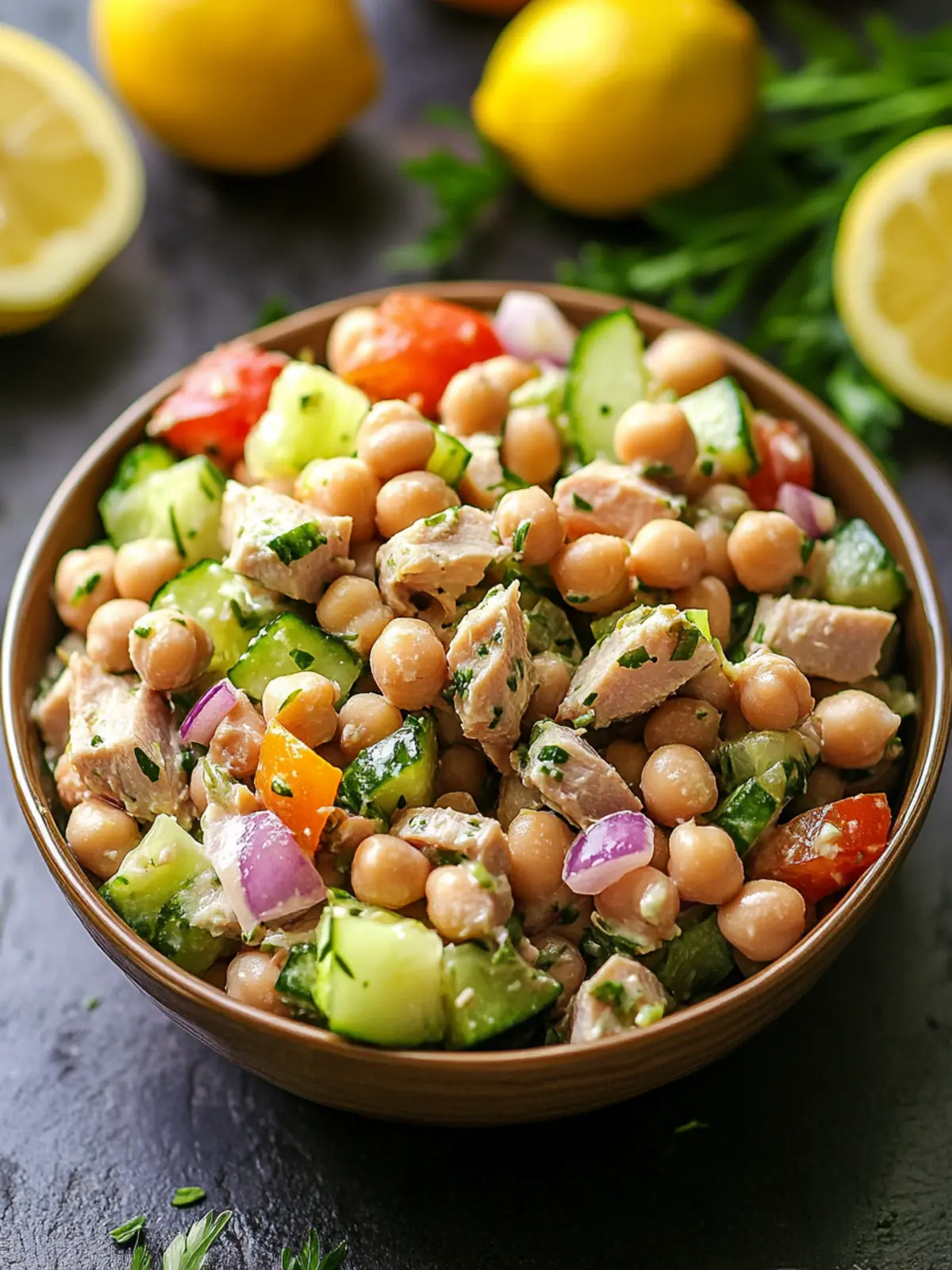 Quick Healthy Tuna Garbanzo Bean Salad for Busy Days 3 Healthy Tuna Garbanzo Bean Salad