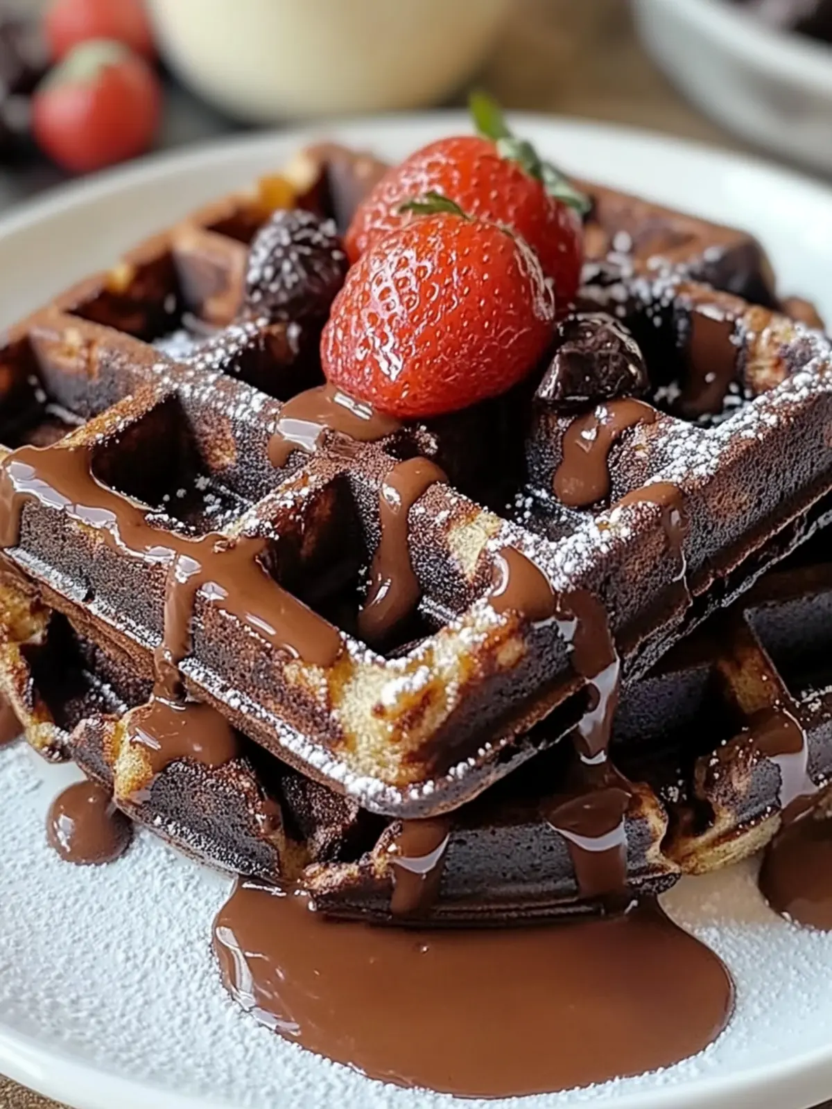 Fudgy Brownie Waffles that Will Transform Your Breakfast Game 4 Fudgy Brownie Waffles