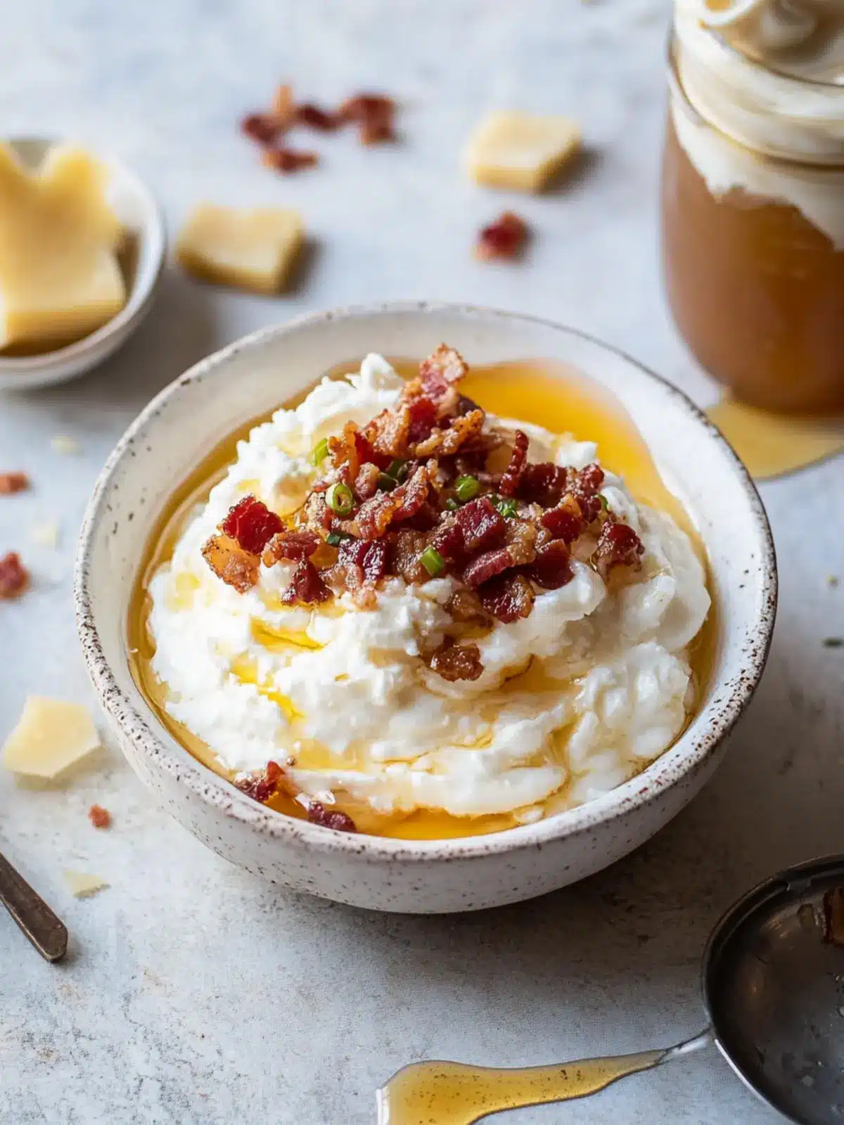 Irresistible Hot Honey & Bacon Whipped Goat Cheese Dip Recipe 3 Hot Honey & Bacon Whipped Goat Cheese.