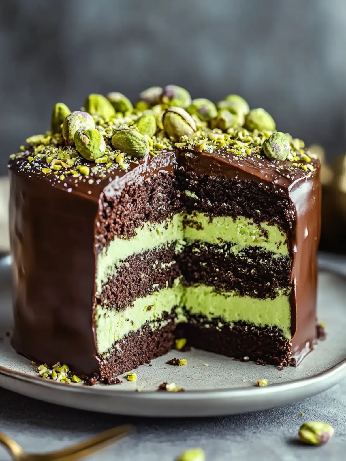 Decadent Dubai Chocolate Pistachio Cake You'll Adore 4 Dubai Chocolate Pistachio Cake