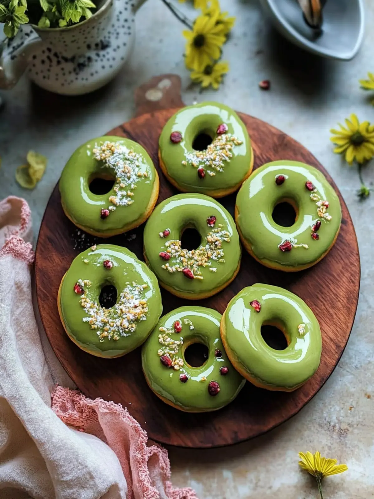 Delicious Matcha Donuts to Brighten Your Morning Routine 2 Matcha Donuts