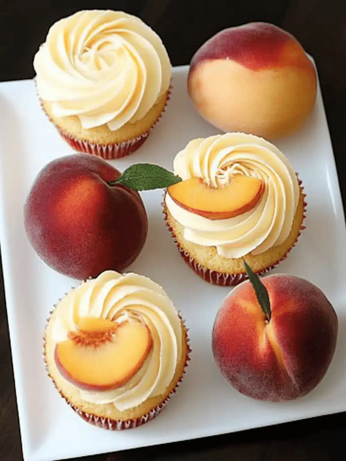 Peach Cupcakes with Cream Cheese Peach Frosting Bliss 3 Peach Cupcakes with Cream Cheese Peach Frosting