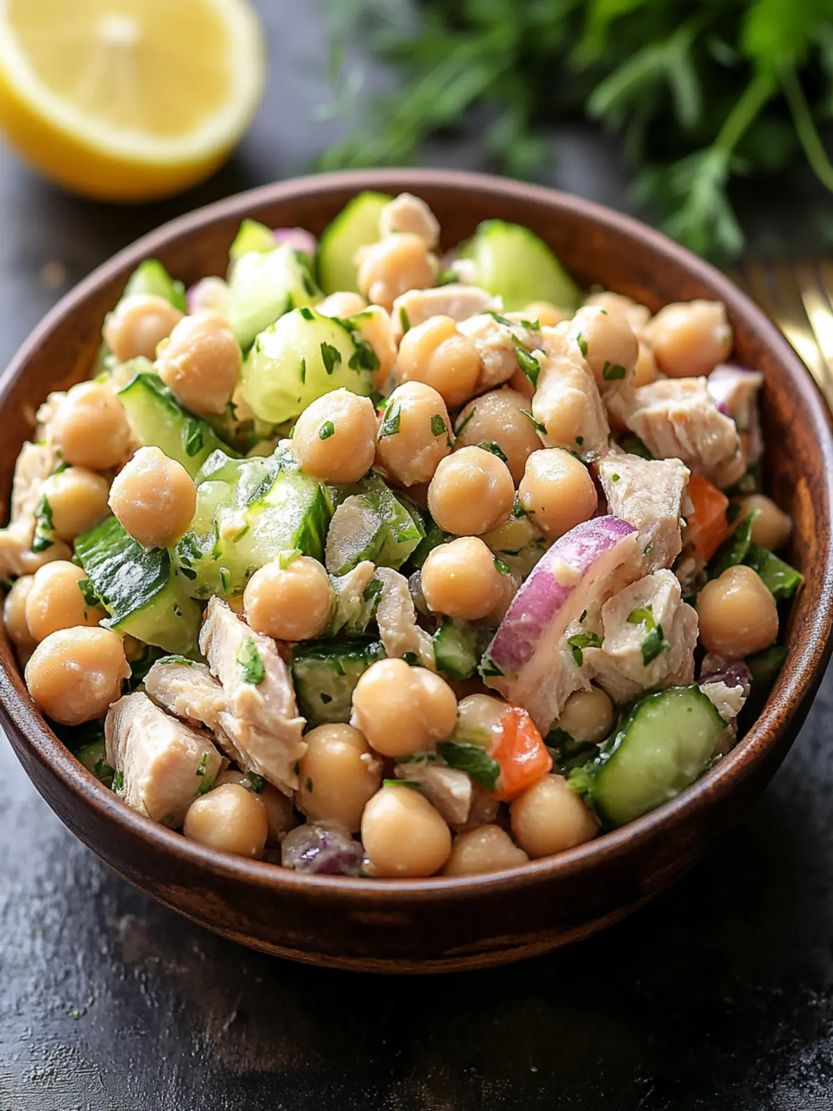 Quick Healthy Tuna Garbanzo Bean Salad for Busy Days 4 Healthy Tuna Garbanzo Bean Salad