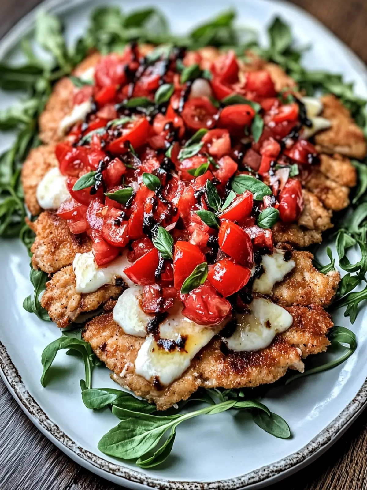 Crispy Chicken Milanese with Tomato and Mozzarella Delight 3 Chicken Milanese with Tomato and Mozzarella