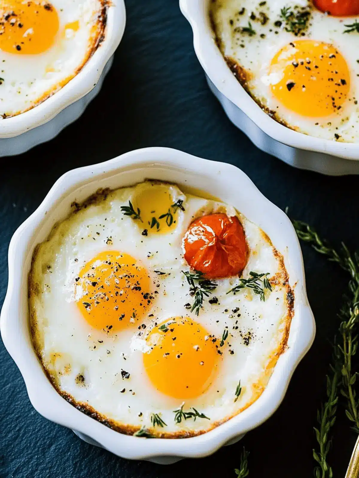 Delicious Baked Eggs with Flavorful Toppings You ll Love 3 Baked Eggs