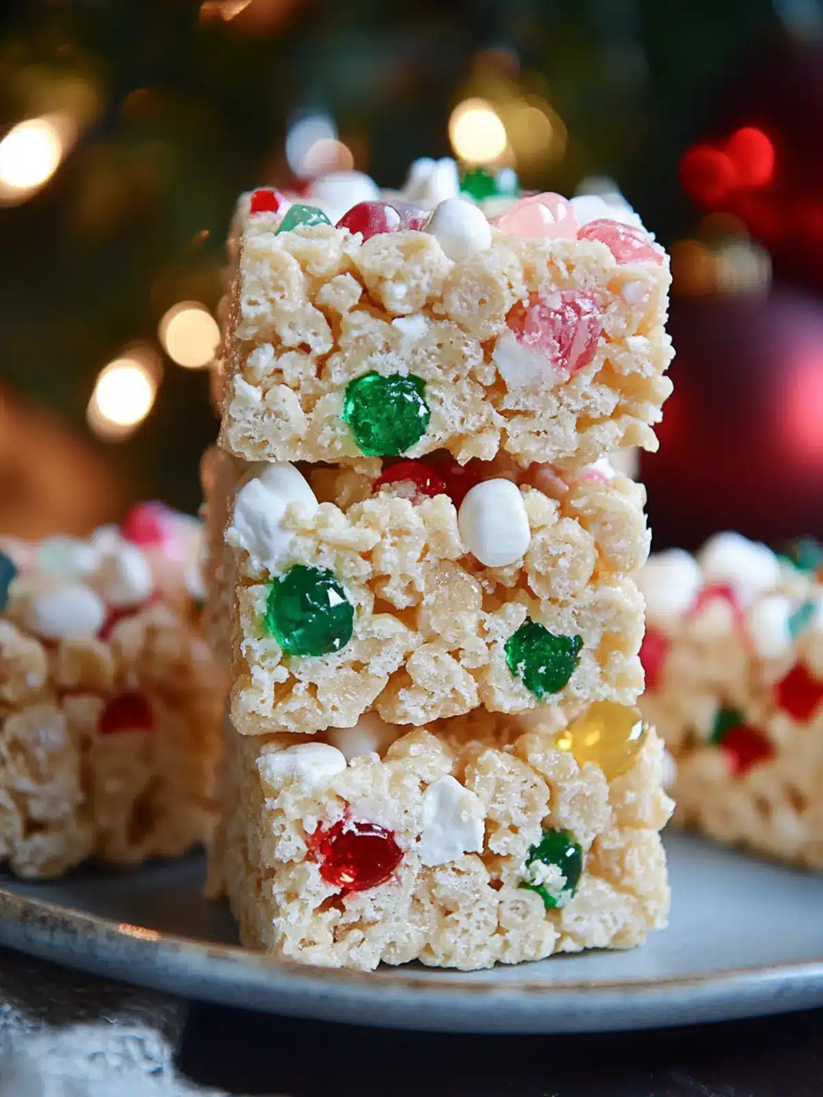 Holiday Jeweled Krispy Treats: Festive Fun for Everyone 3 Holiday Jeweled Krispy Treats