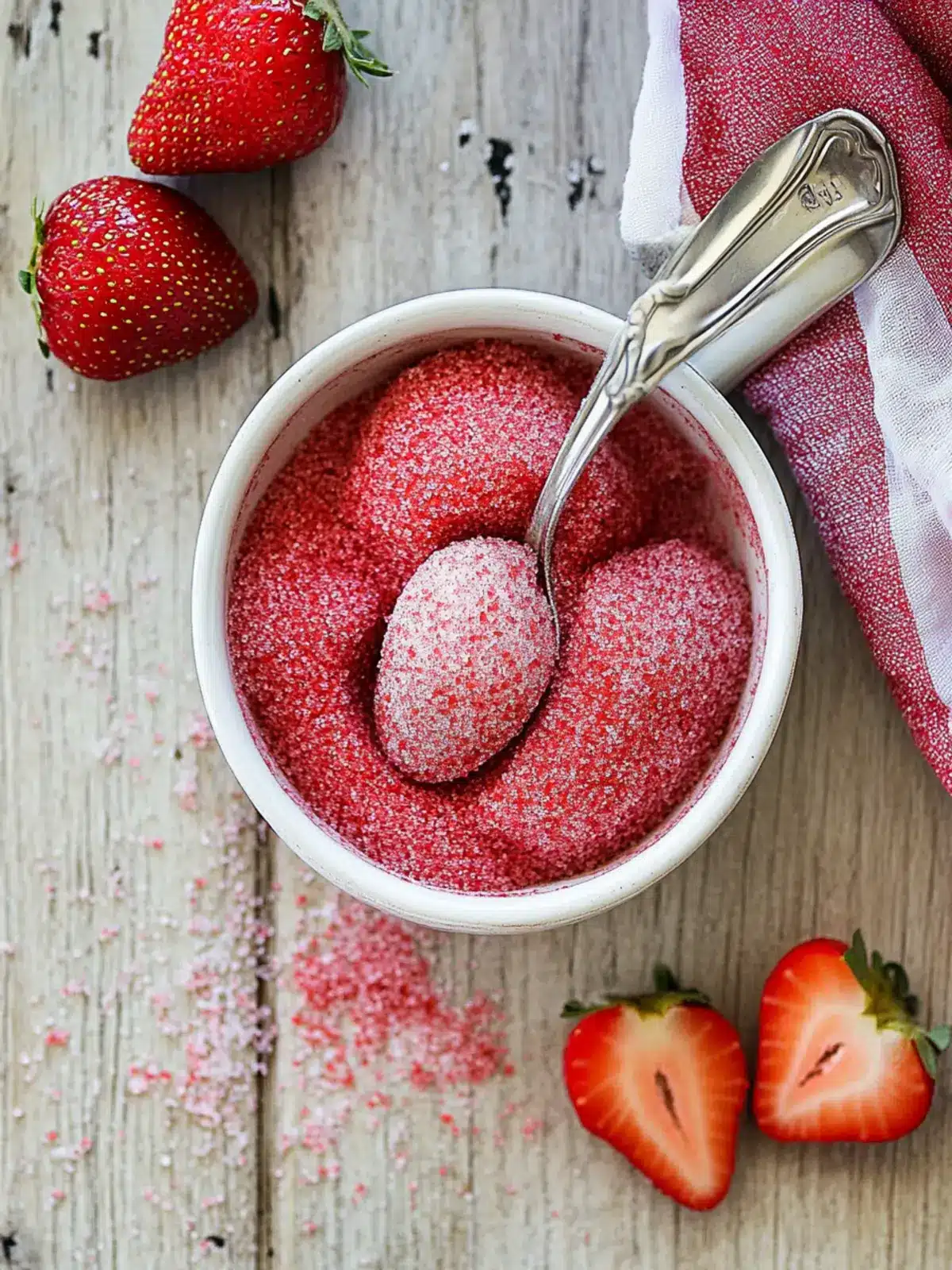 Homemade Strawberry Sugar for Deliciously Fun Baking! 2 Homemade Strawberry Sugar