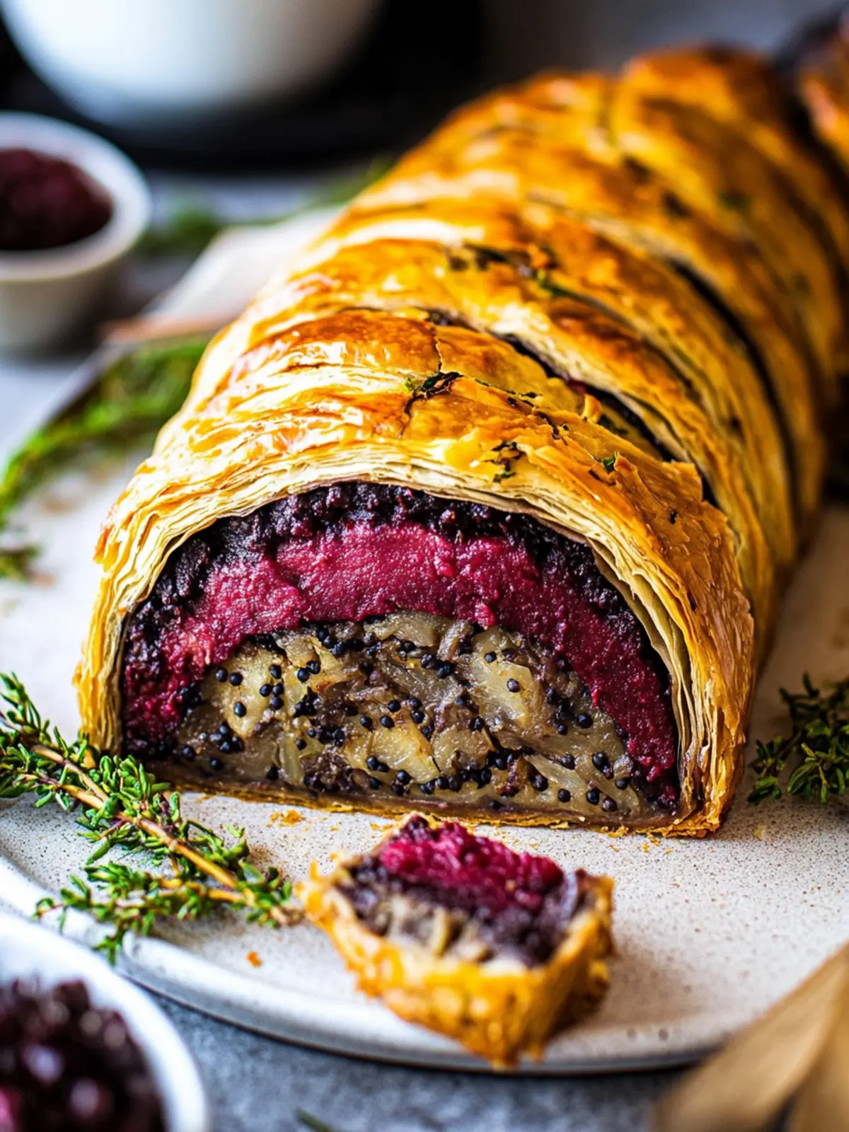 Mouthwatering Vegan Wellington with Smoky Tofu and Beets 3 Vegan Wellington