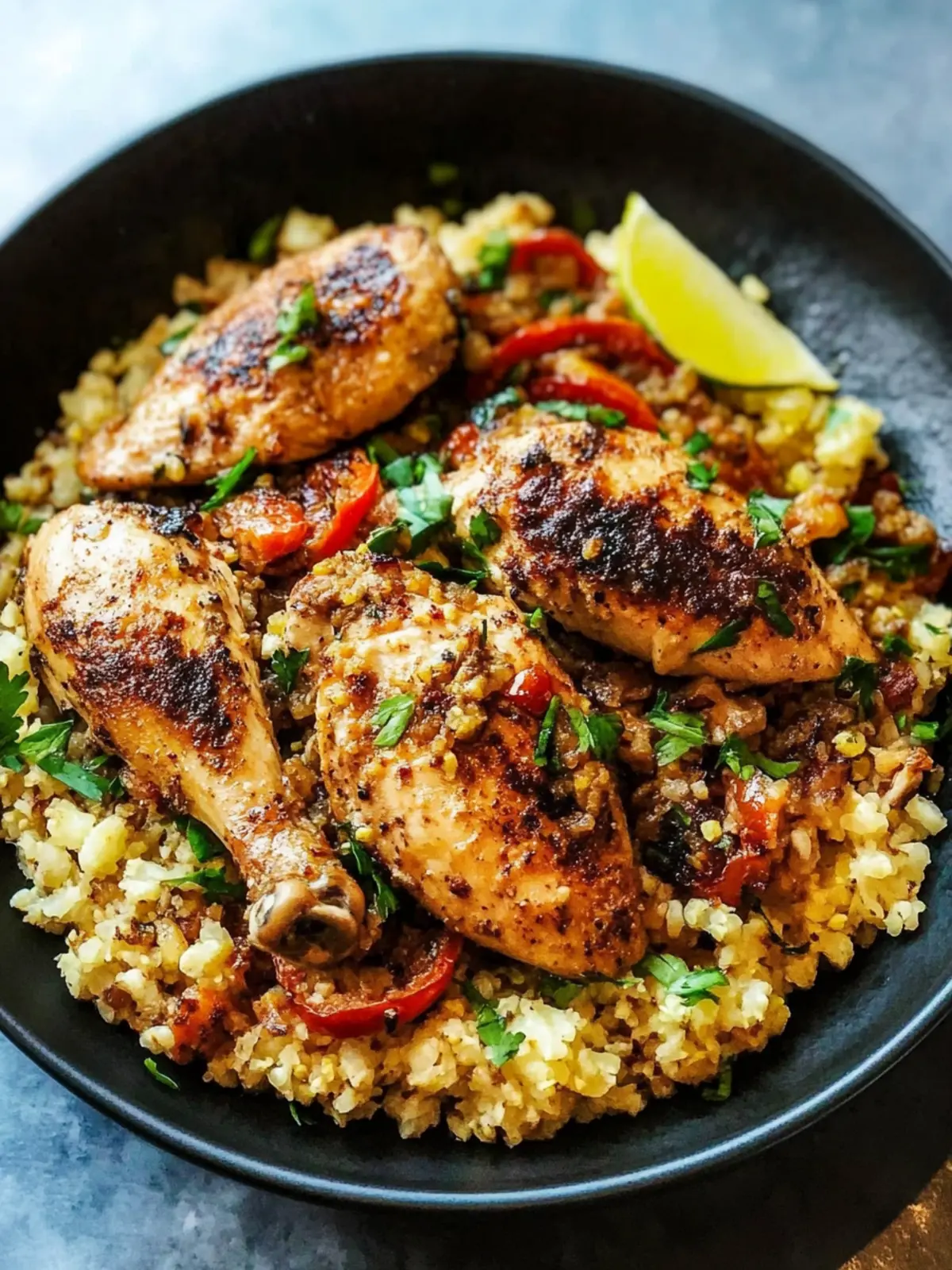 Whole30 Spanish Chicken and Cauliflower Rice in Just 25 Minutes 4 Whole30 Spanish Chicken And Cauliflower Rice