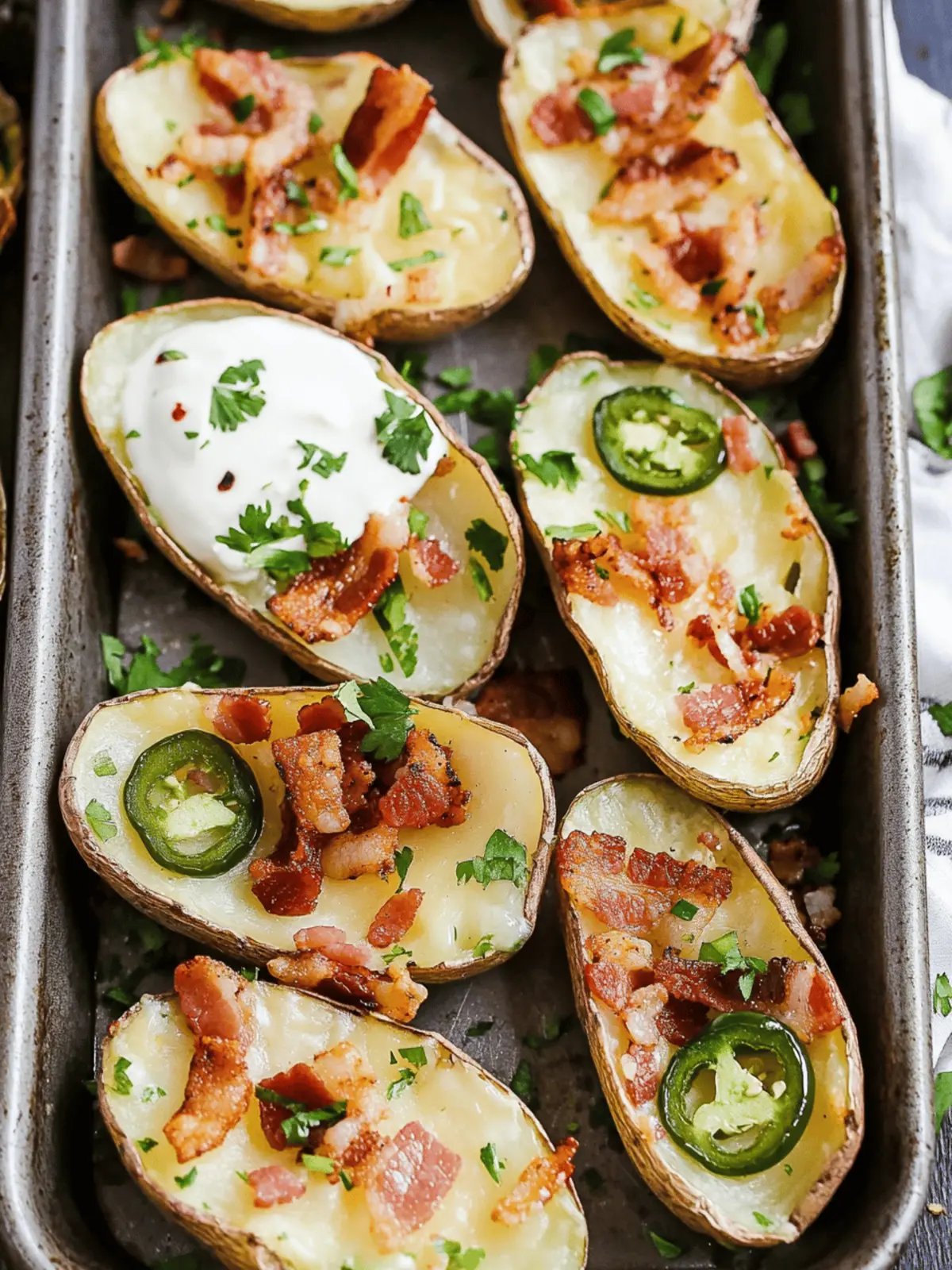 Irish Cheddar Bacon Jalape±o Potato Skins for Your Next Party 3 Irish Cheddar Bacon Jalape±o Potato Skins