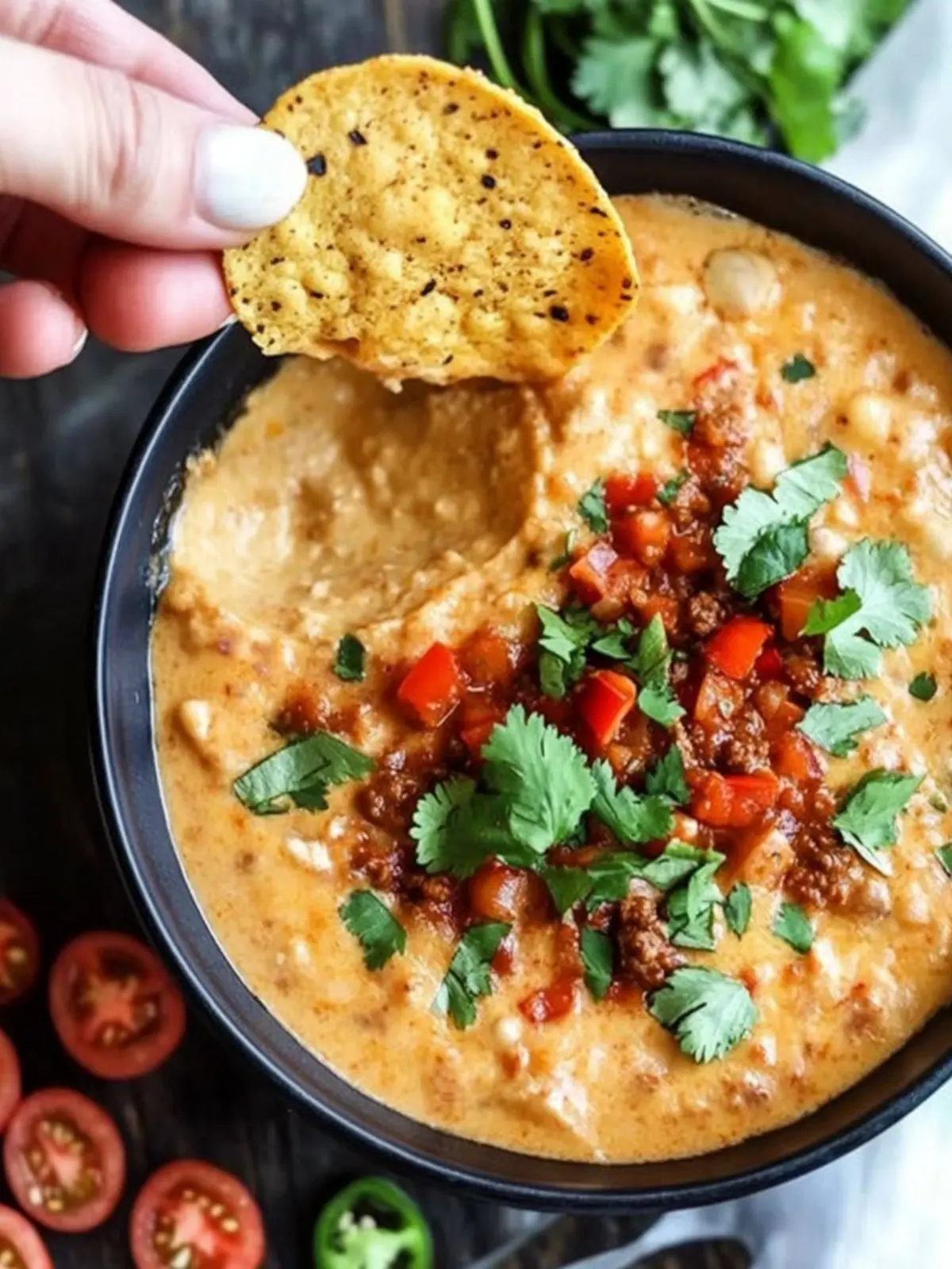 Creamy Whole30 Chili Con Queso Dip You ll Crave Every Game Night 4 Whole30 Chili Con Queso Dip