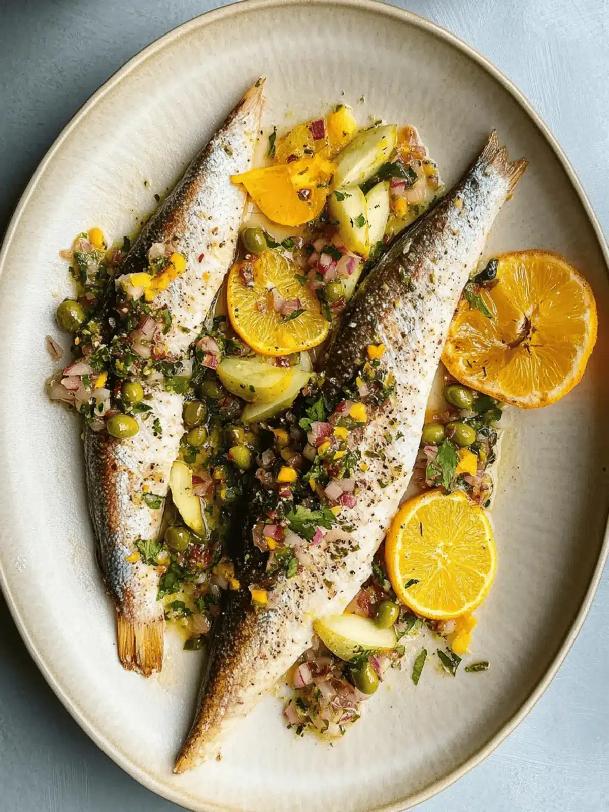Zesty Branzino with Citrus Olive Salsa in Just 20 Minutes 3 Branzino with Citrus Olive Salsa