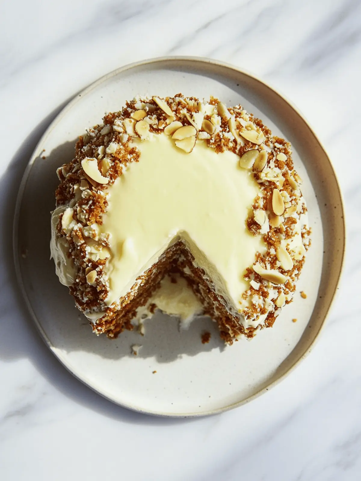 Delicious Carrot Cake with Cream Cheese Frosting for ONE 2 Carrot Cake with Cream Cheese Frosting for ONE
