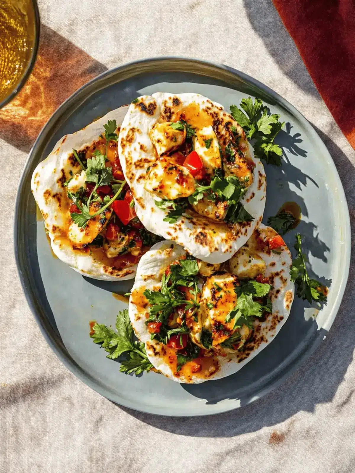 Sizzle Up Your Summer: Hot Halloumi Pita with Pomegranate 2 Hot halloumi pita