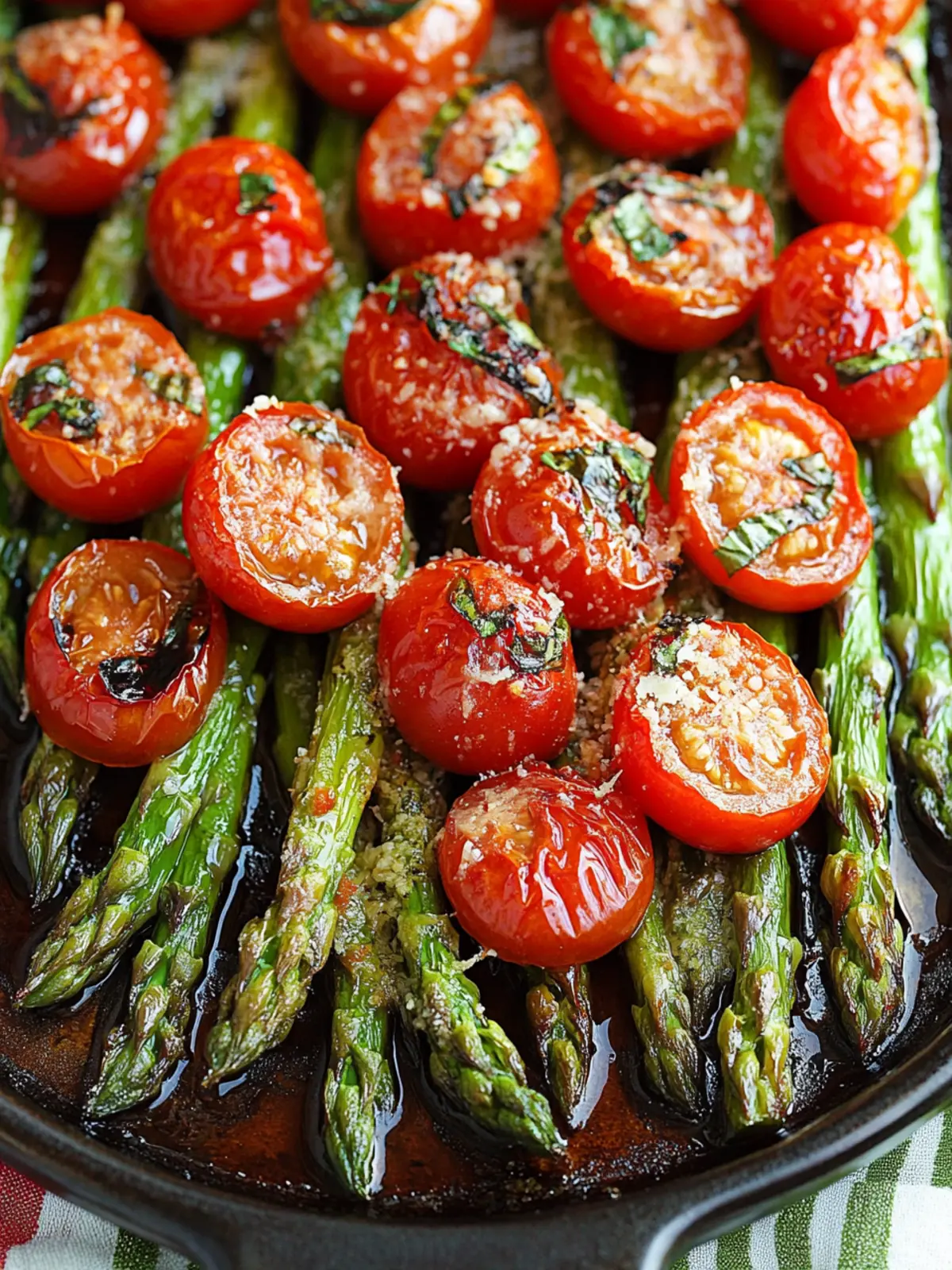 Delicious Balsamic Parmesan Roasted Asparagus and Tomatoes Recipe 2 Balsamic Parmesan Roasted Asparagus and Tomatoes