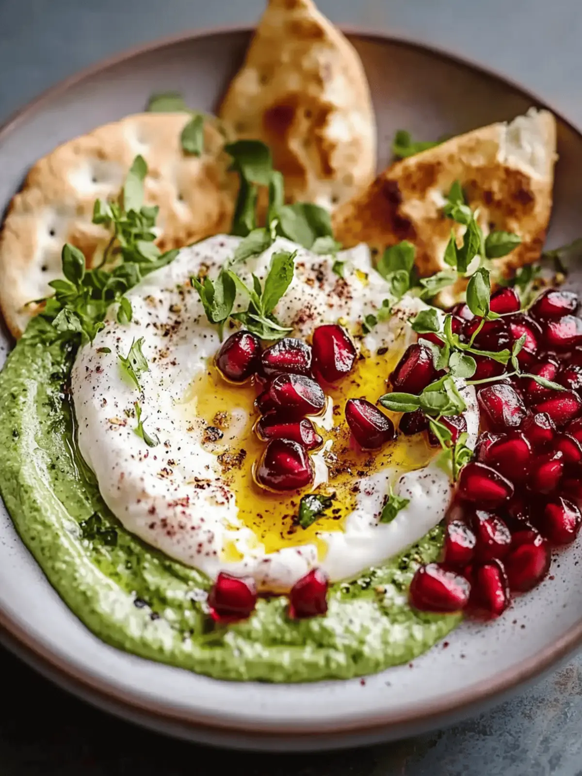 Burrata Platter with Pomegranate Jewels: Elevate Your Appetizer Game 2 Burrata Platter with Pomegranate Jewels