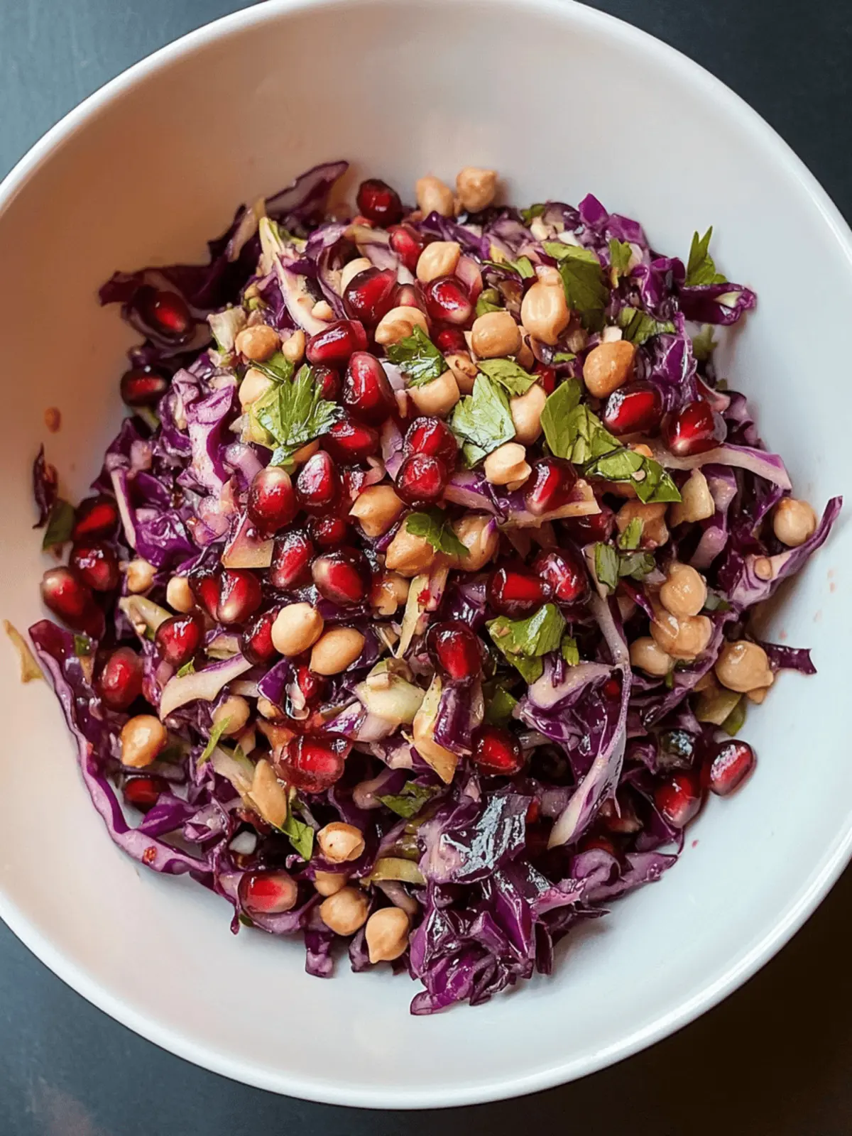Zesty Red Cabbage Pomegranate Salad for a Fresh Boost 2 Red Cabbage Pomegranate Salad