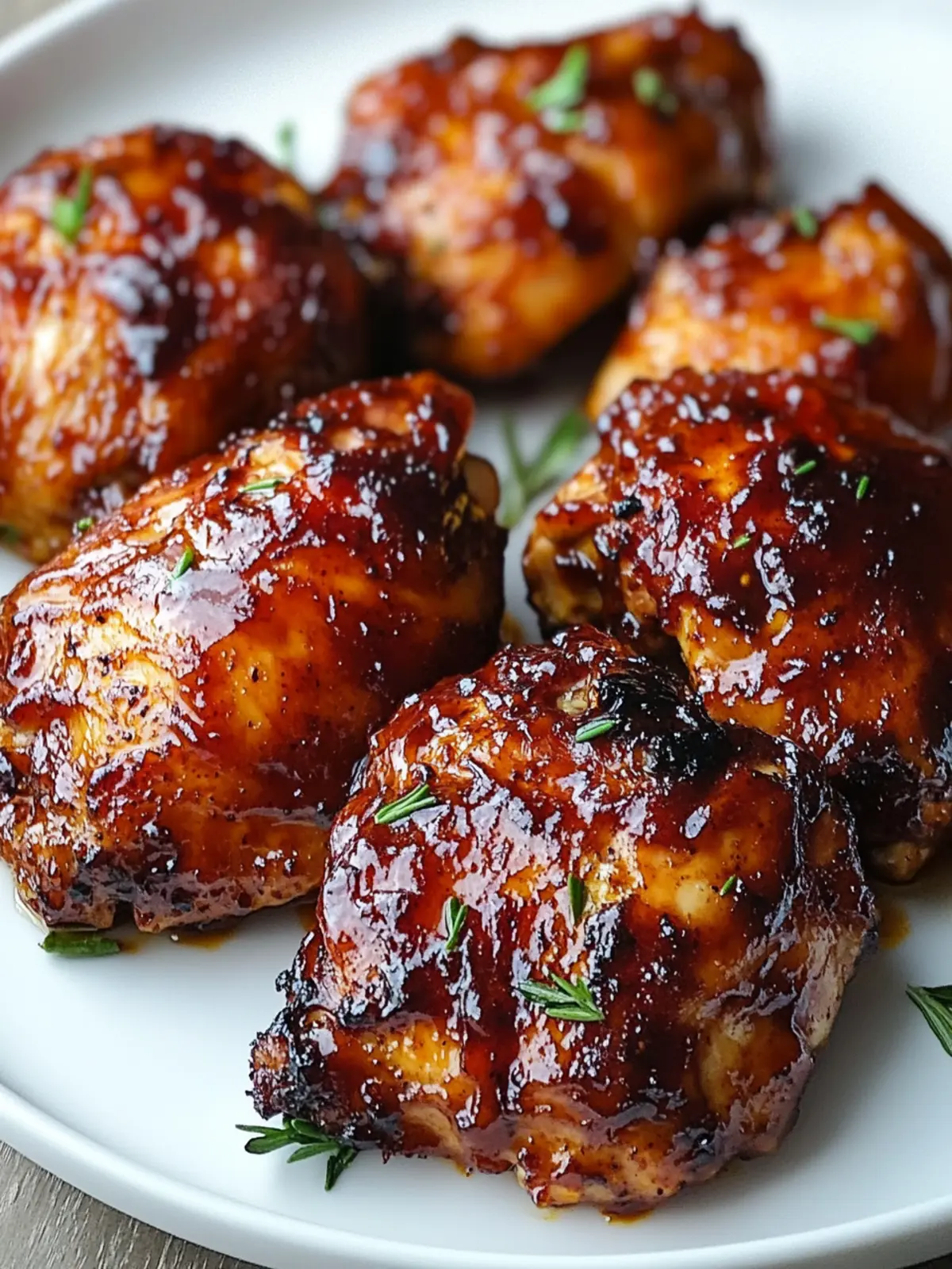 Savory Caramelized BBQ Chicken Thighs in the Oven Made Easy 4 Caramelized BBQ Chicken Thighs in the Oven