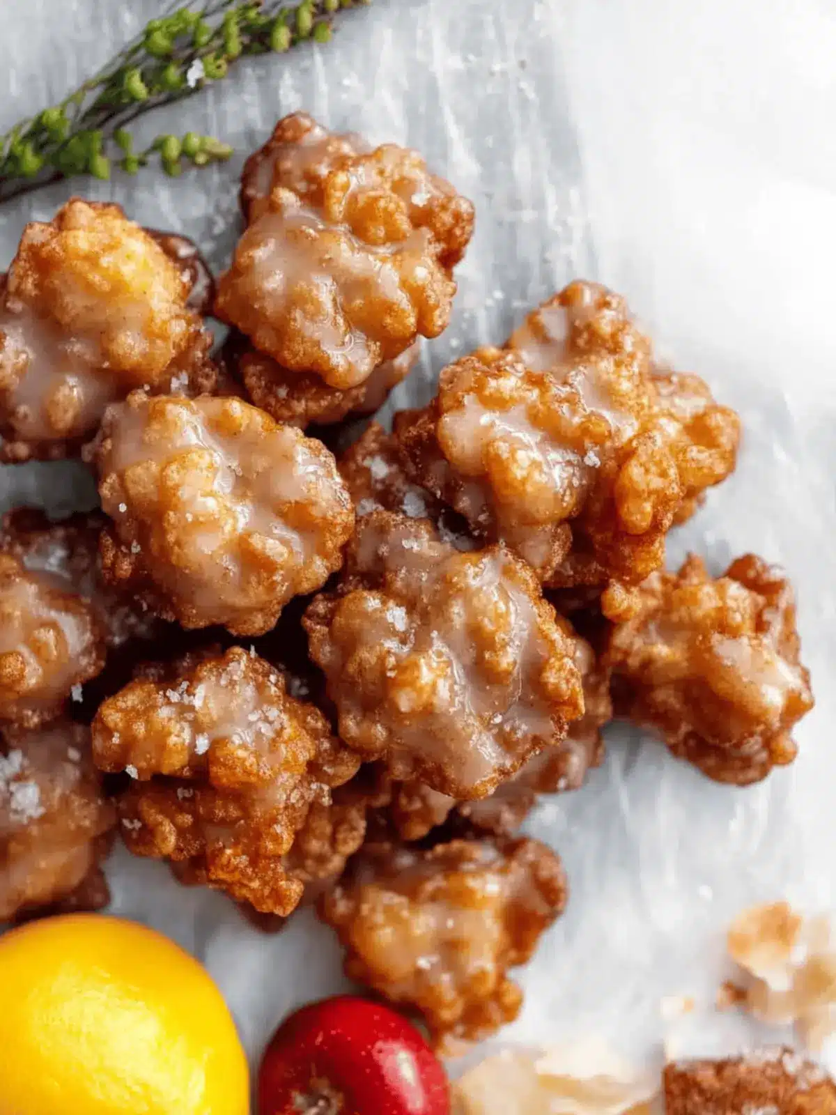 Irresistible Salted Honeycrisp Fritters You'll Love to Share 2 Salted Honeycrisp Fritters.