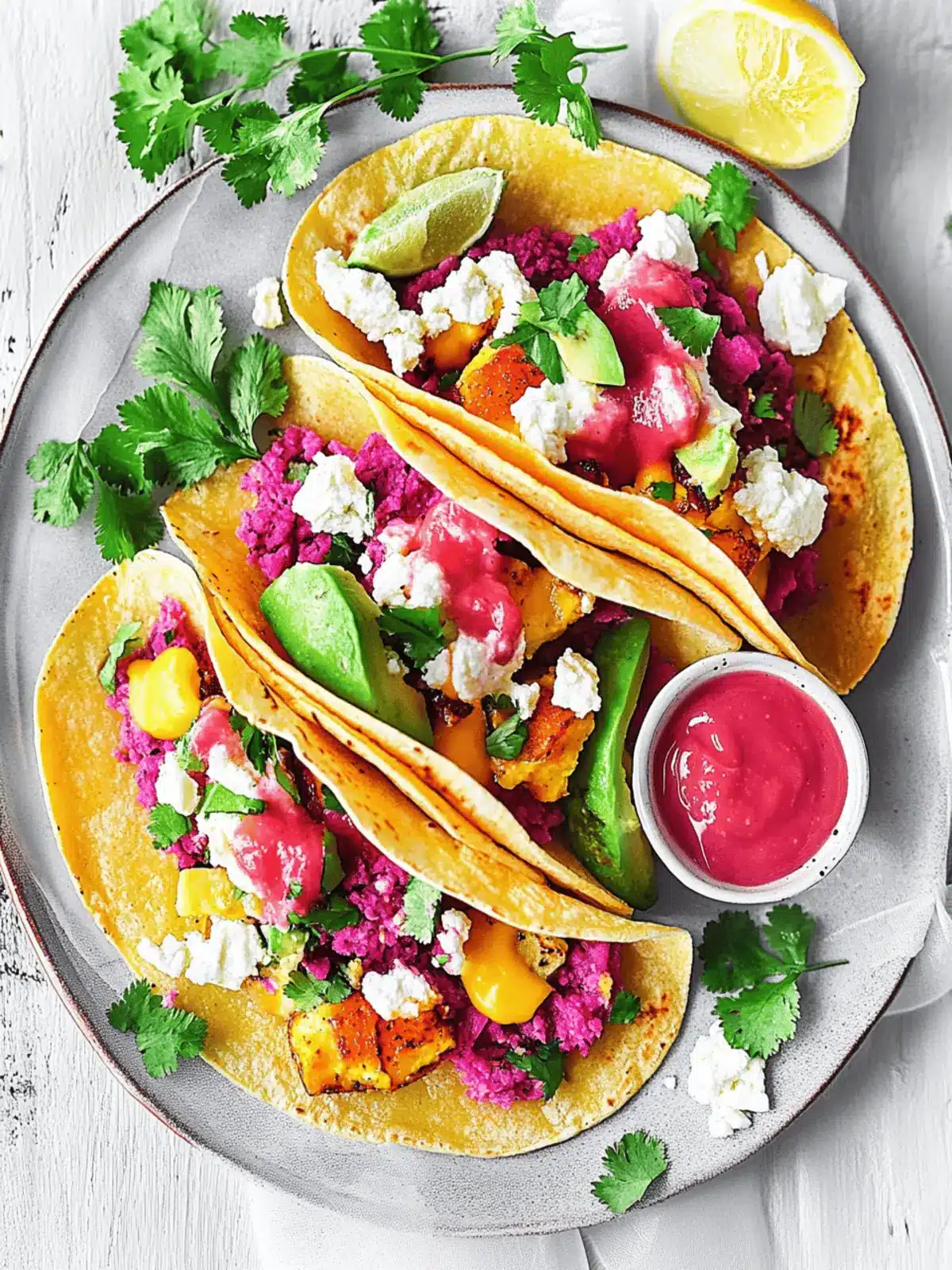 Colorful Breakfast Tacos with Pink Corn Tortillas Delight 4 Breakfast Taco