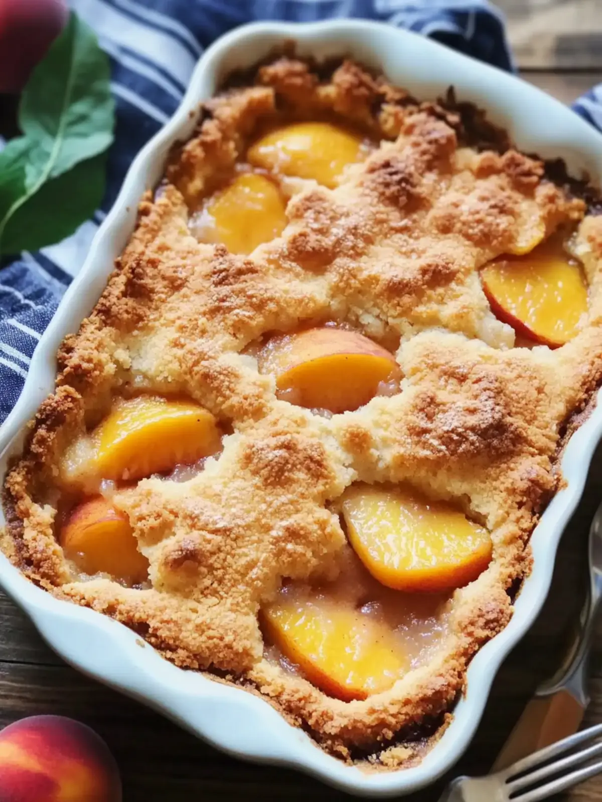 Easy Peach Cobbler with Canned Peaches for a Quick Treat 3 Peach Cobbler with Canned Peaches