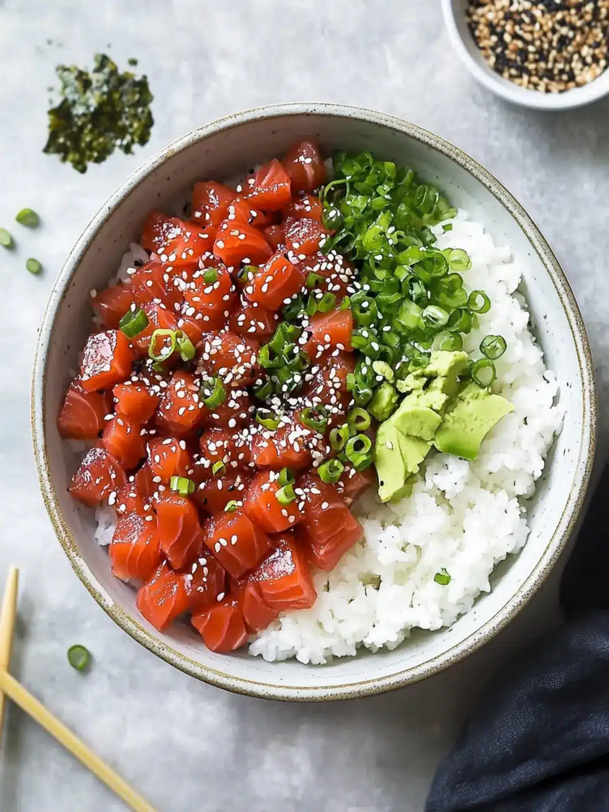 Japanese Tuna Poke Bowl: Fresh Flavors for Home Chefs 2 Japanese Tuna Poke