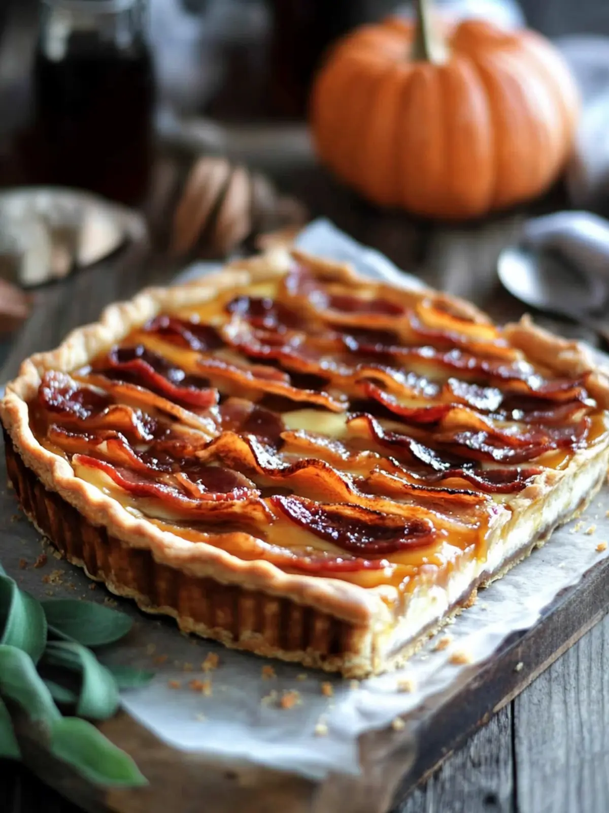 Bacon Tart with Pumpkin and Maple: Brunch Bliss Awaits 3 Bacon Tart with Pumpkin and Maple