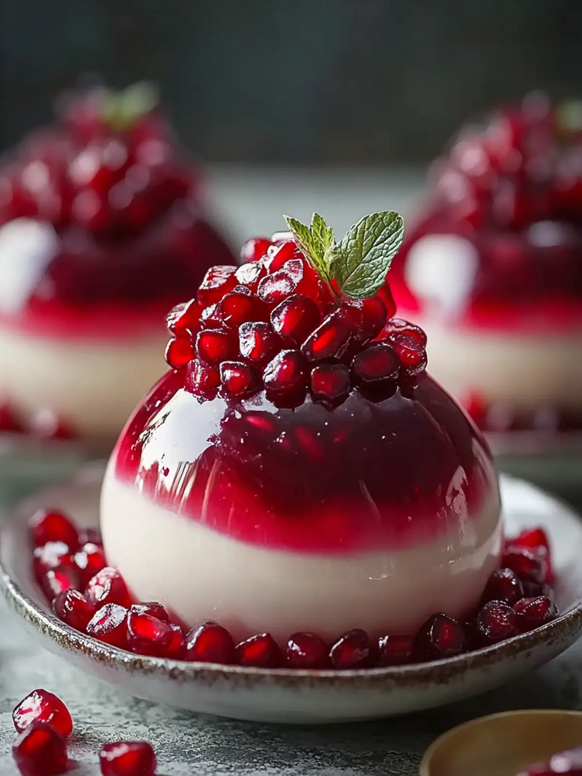 Decadent Glossy Pomegranate Mousse Domes You Must Try! 2 Glossy Pomegranate Mousse Domes