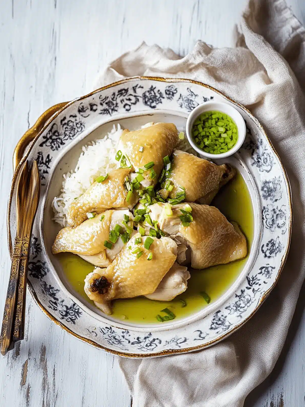 Discover the Magic of Chinese Steamed Chicken with Ginger Scallion Sauce 4 Chinese Steamed Chicken with Ginger Scallion Sauce