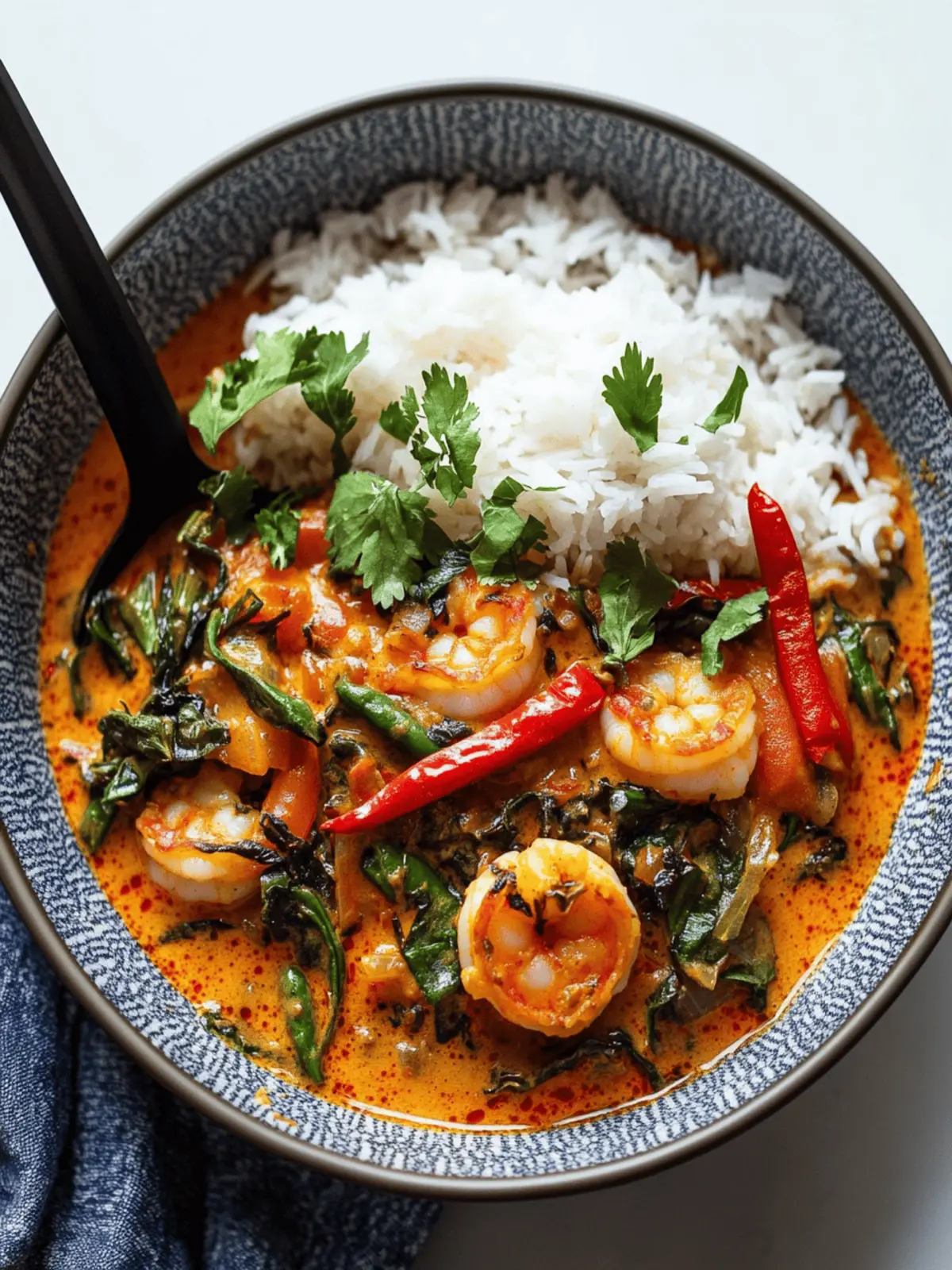Thai Shrimp Curry with Yummy Shallot Crispies in 30 Minutes 4 Thai Shrimp Curry with Yummy Shallot Crispies