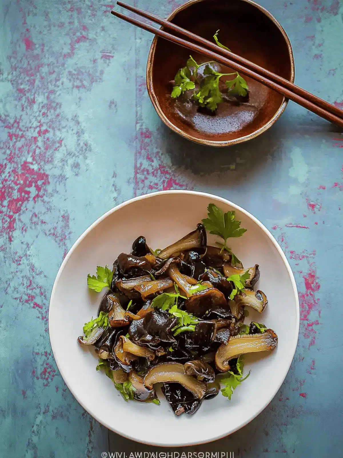 Delicious Wood Ear Mushroom Salad with Spicy Garlic Kick 3 Wood Ear Mushroom/Black Fungus Salad