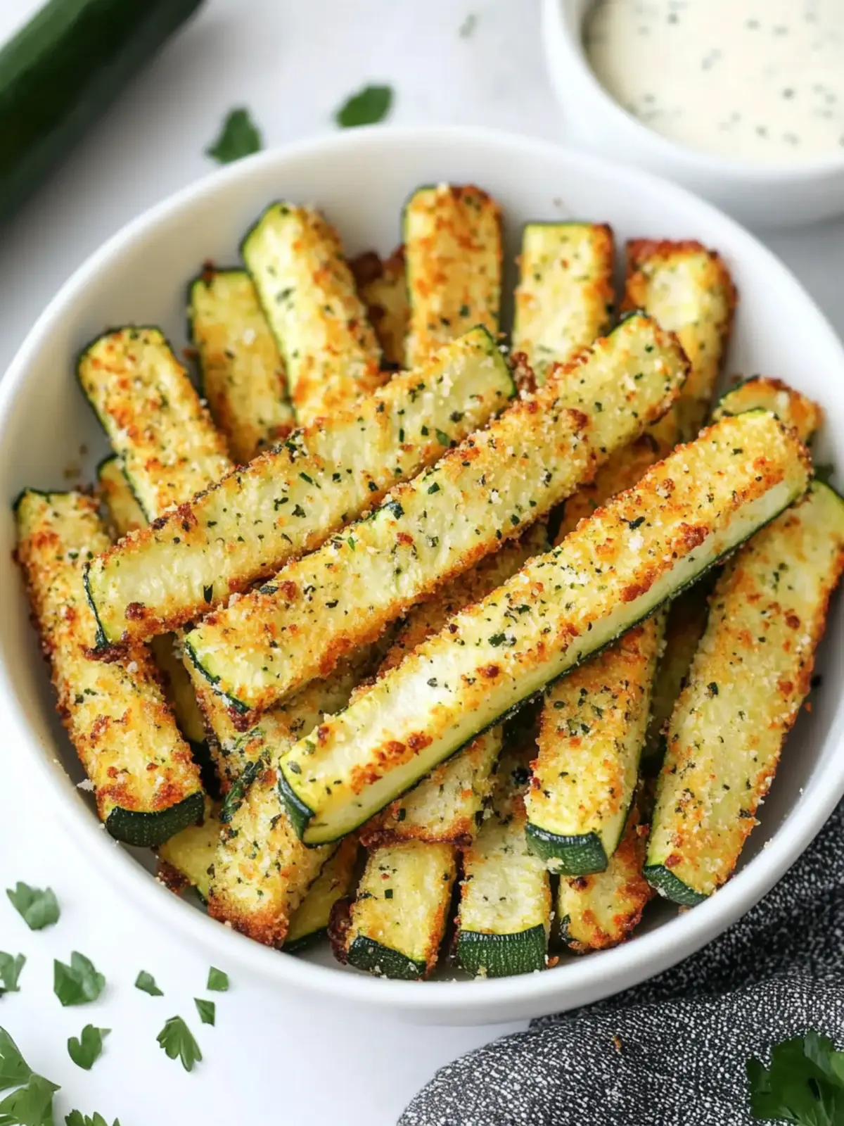 Crunchy Low Calorie Air Fryer Zucchini Fries You ll Crave! 3 Low Calorie Air Fryer Zucchini Fries