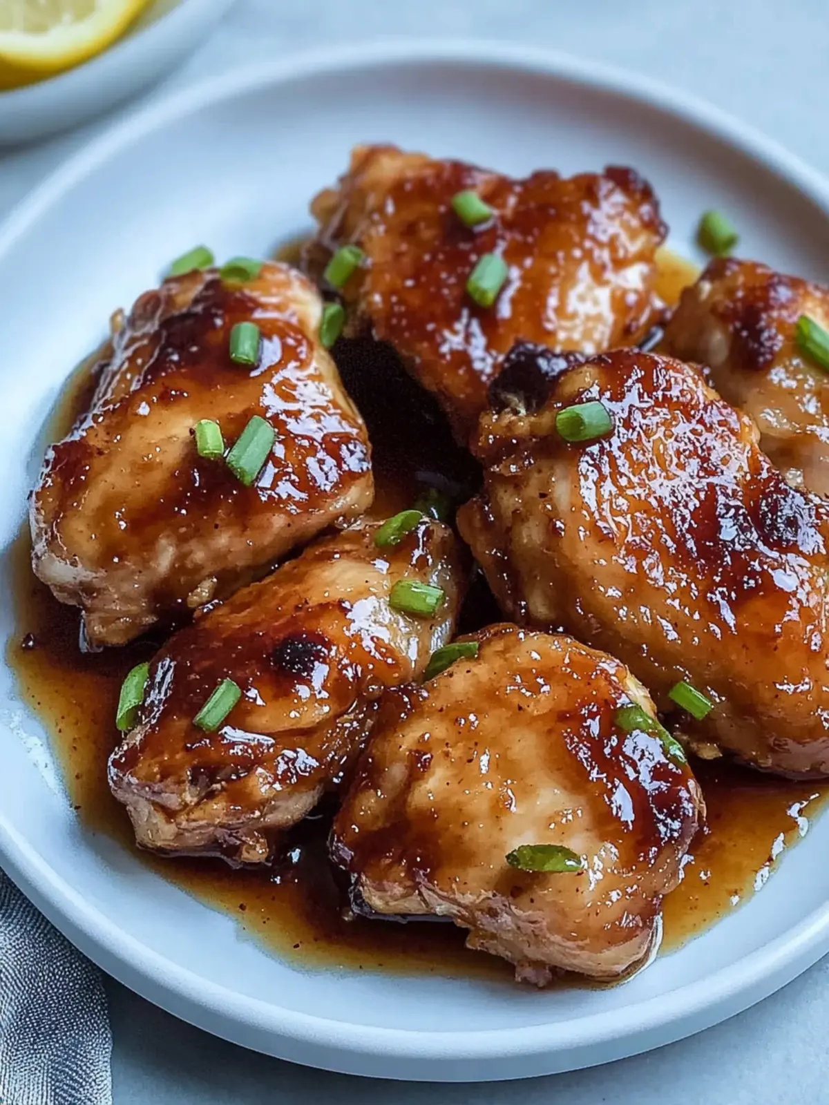 Sweet & Savory Honey Garlic Chicken Thighs in the Air Fryer 3 Honey Garlic Chicken Thighs Air Fryer