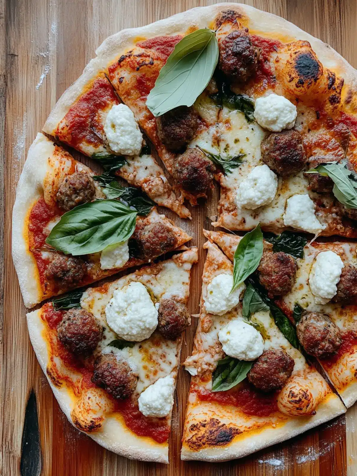 Savory Meatball and Ricotta Pizza You ll Crave Tonight 2 Meatball and Ricotta Pizza