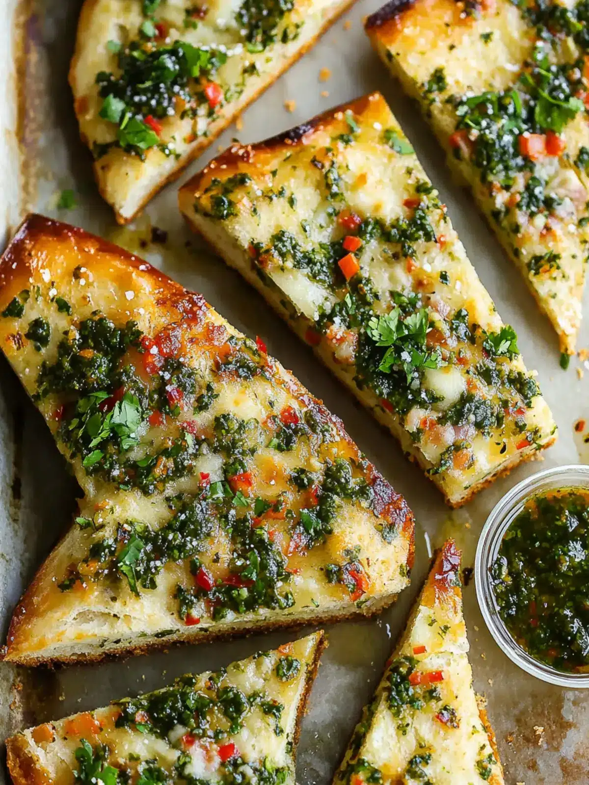 Cheesy Chimichurri Garlic Bread for Instant Flavor Bliss 4 Chimichurri Garlic Bread