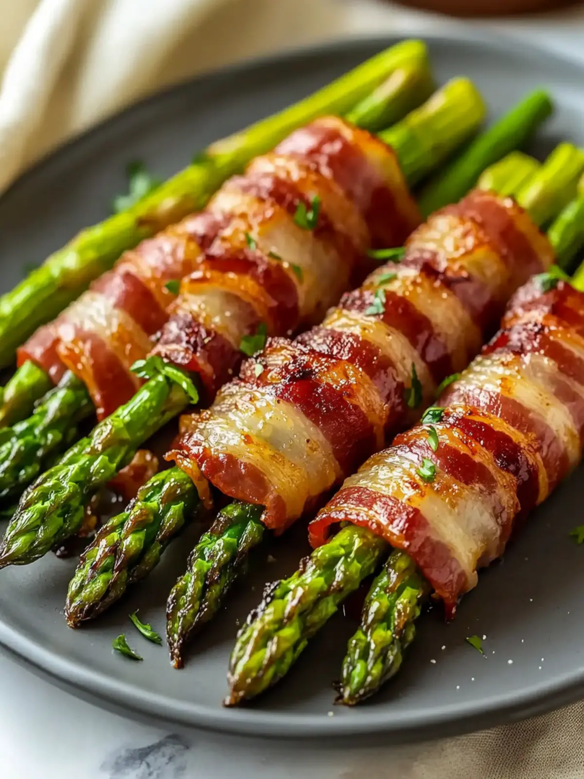 Crispy Air Fryer Bacon Wrapped Asparagus Your New Favorite Side 3 Crispy Air Fryer Bacon Wrapped Asparagus
