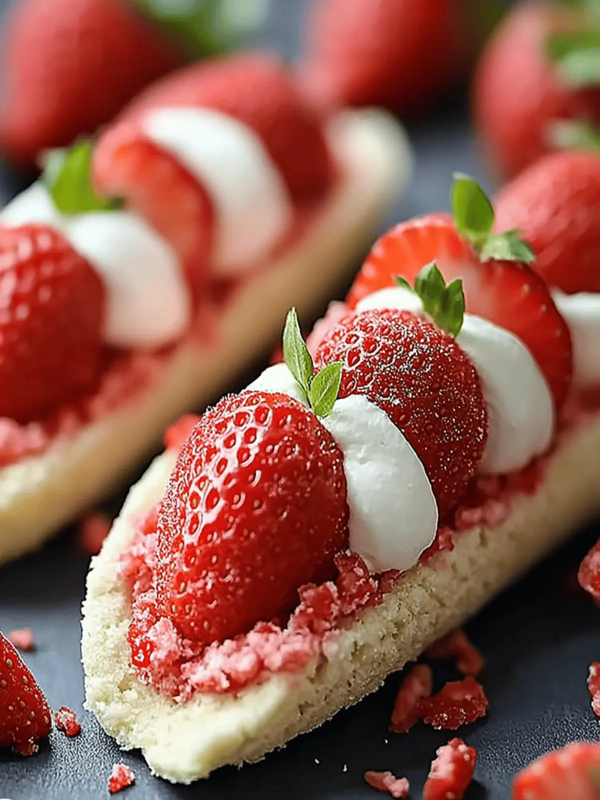 Delicious Strawberry Cookie Boats Perfect for Sweet Celebrations 2 Strawberry Cookie Boats